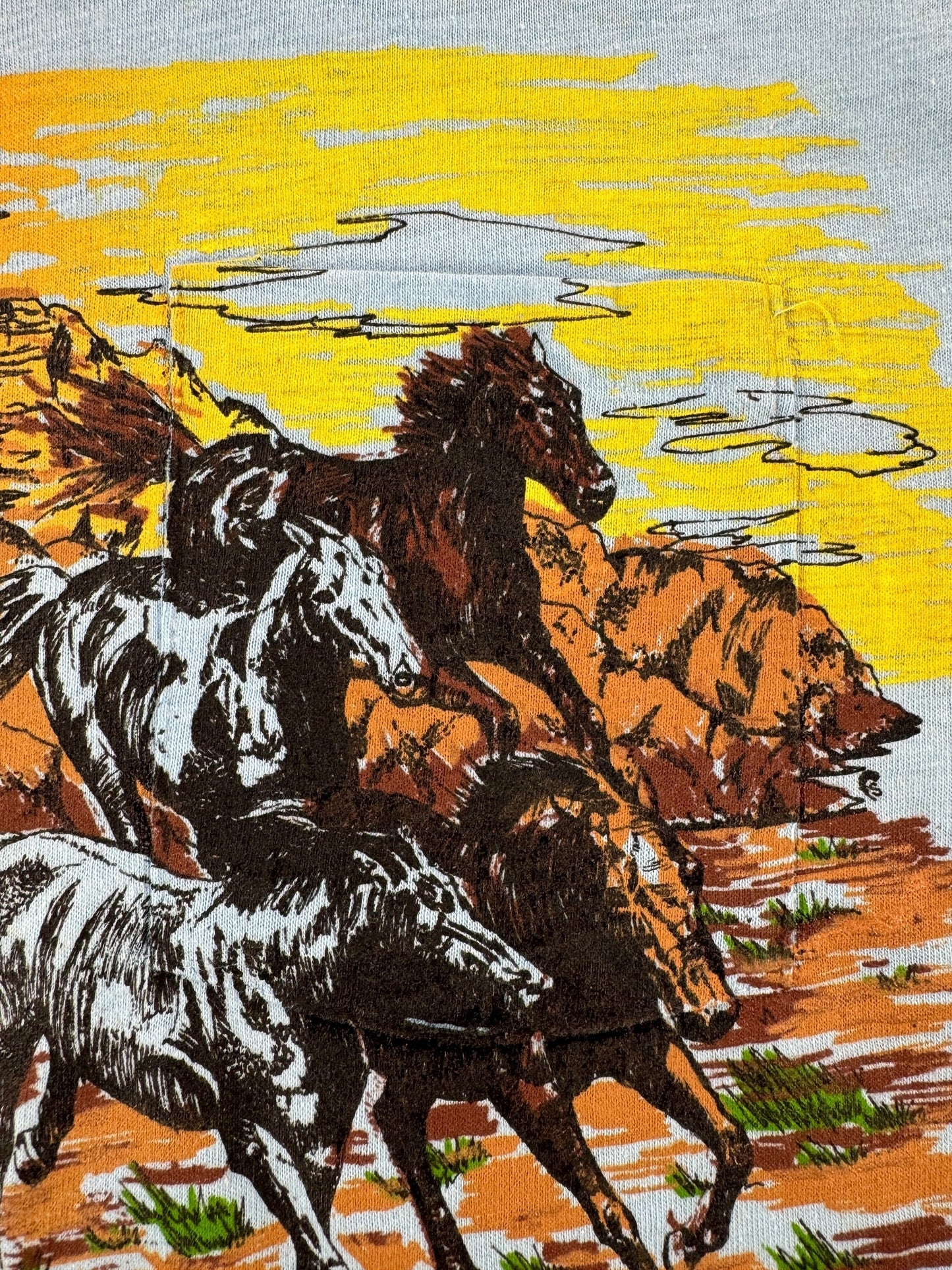 Pocket on Vintage Horse AOP Pocket Tee SZ L
