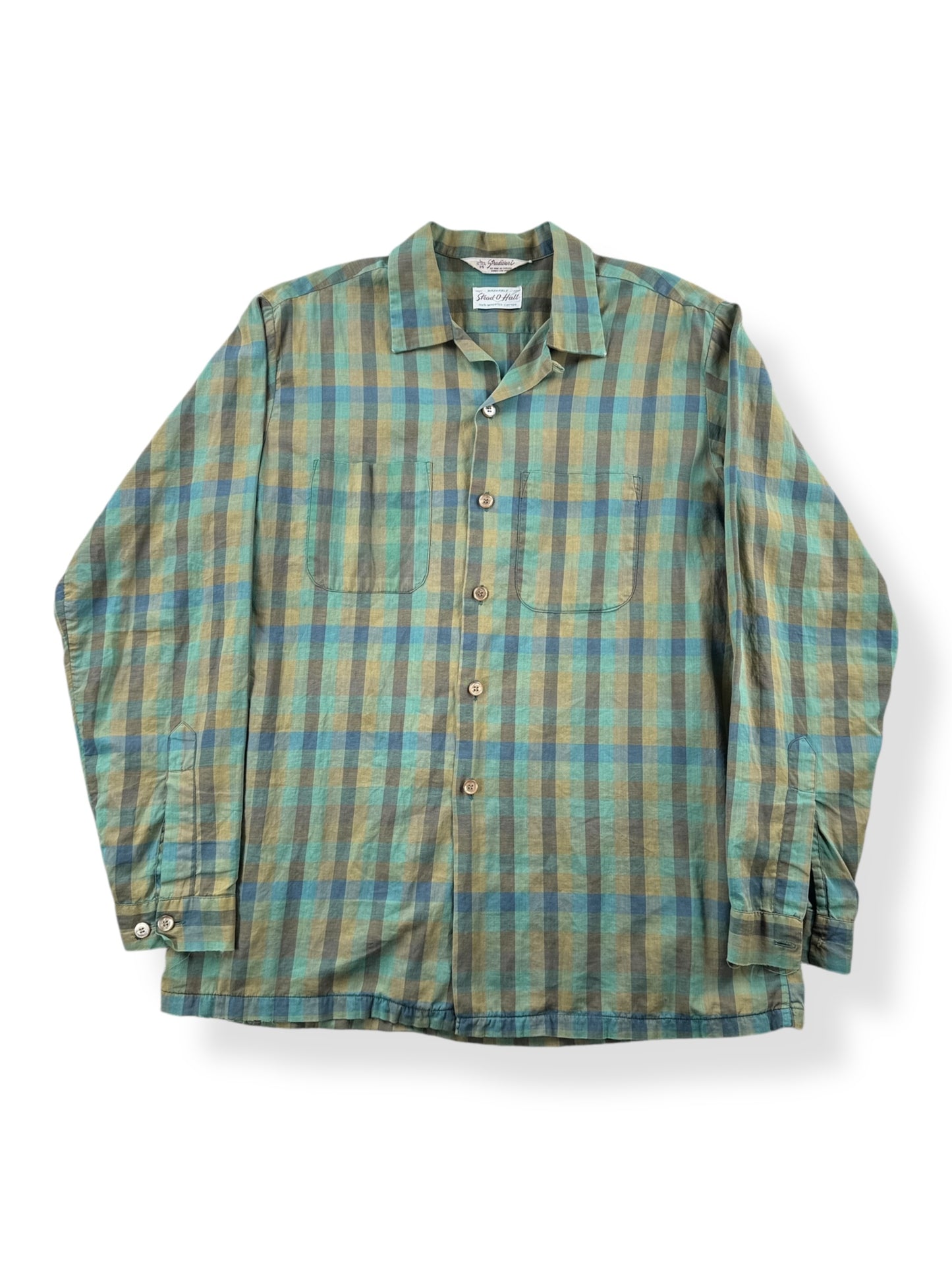 Front of Vintage Da Vinci Loop Collar Shirt SZ L AS IS