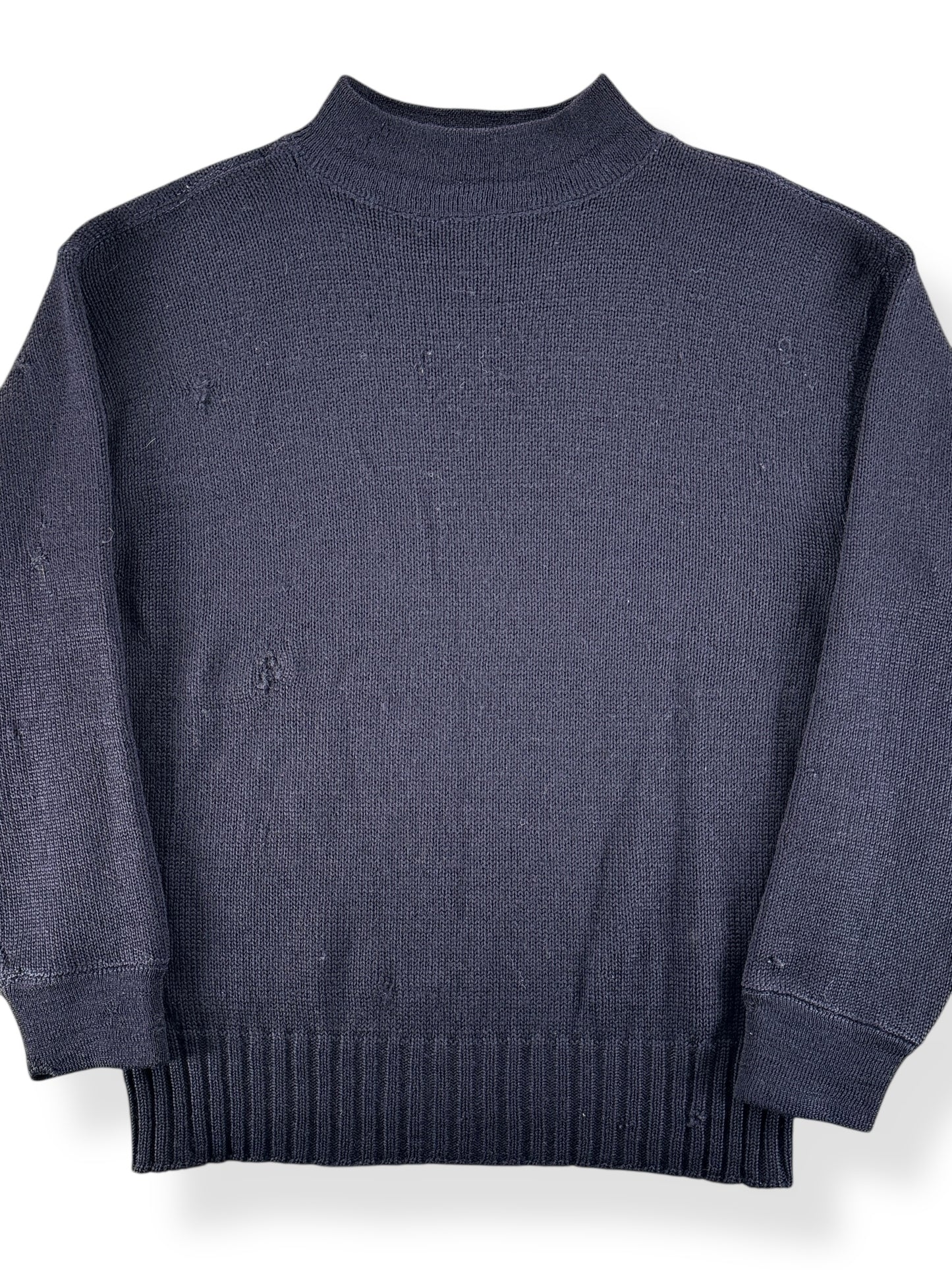 Front Close Up of Vintage USN Sweater SZ M