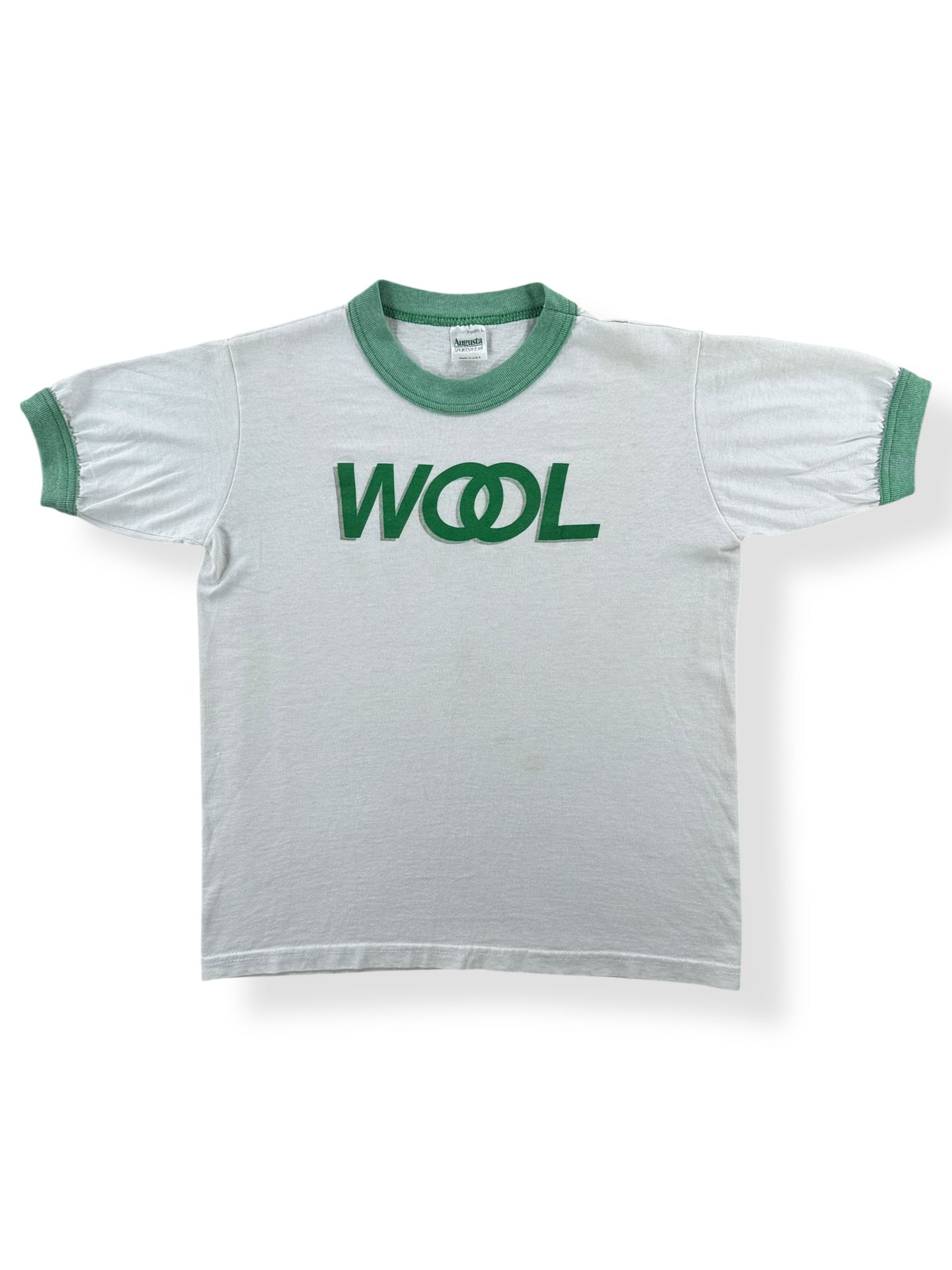 Front of Vintage Wool Ringer Tee SZ S