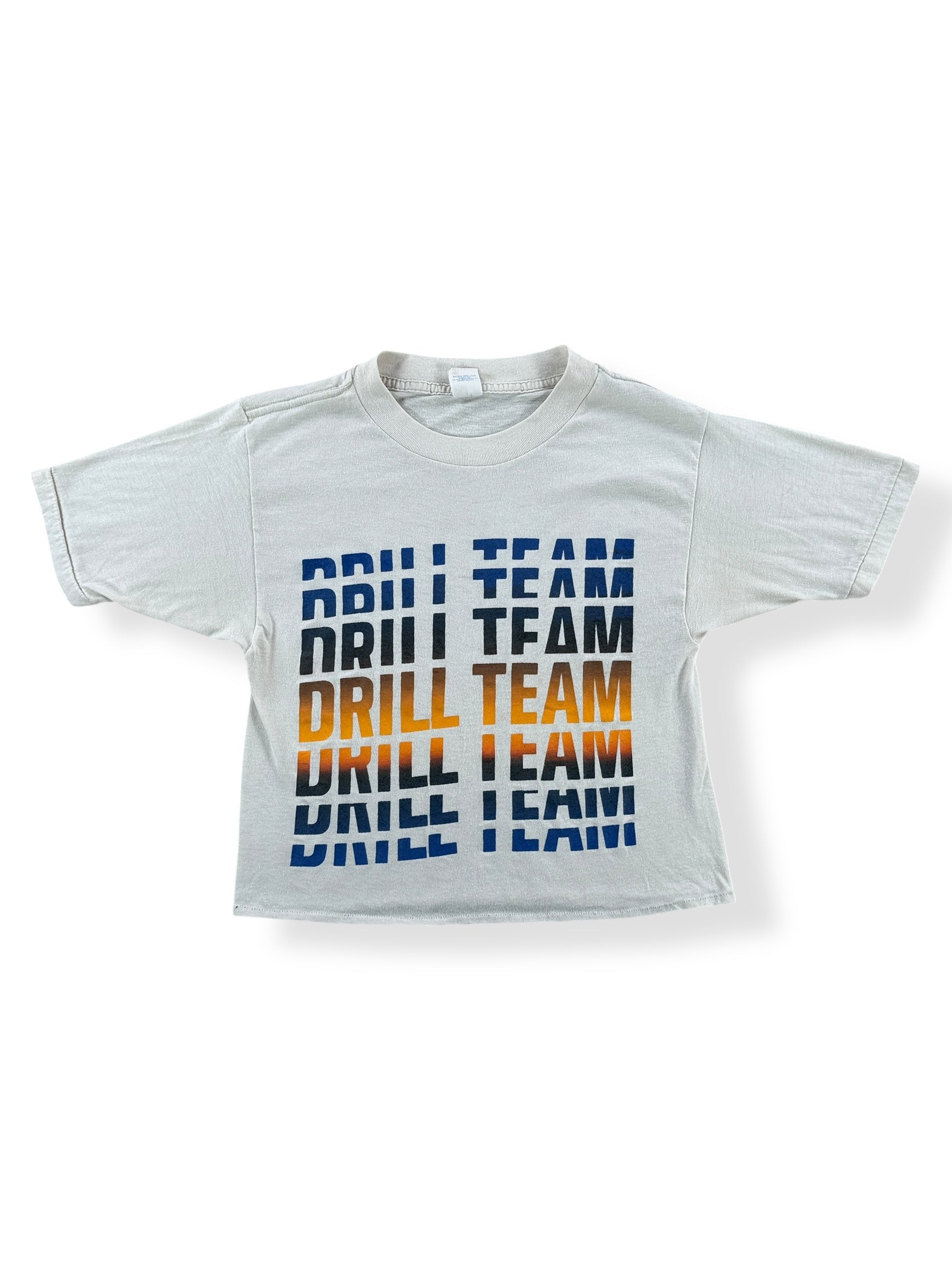 Front of Vintage Cropped Drill Team Tee SZ XS