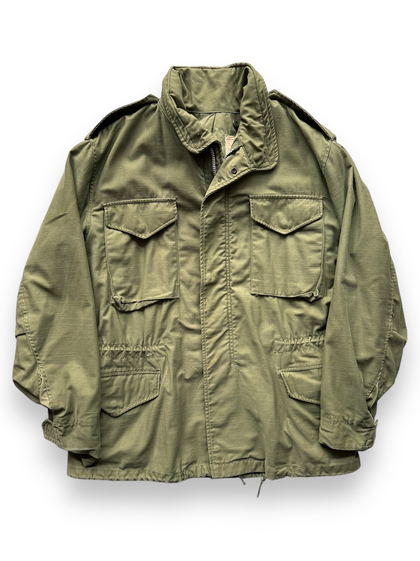 front of Vintage Stenciled OG-107 Field Jacket SZ M