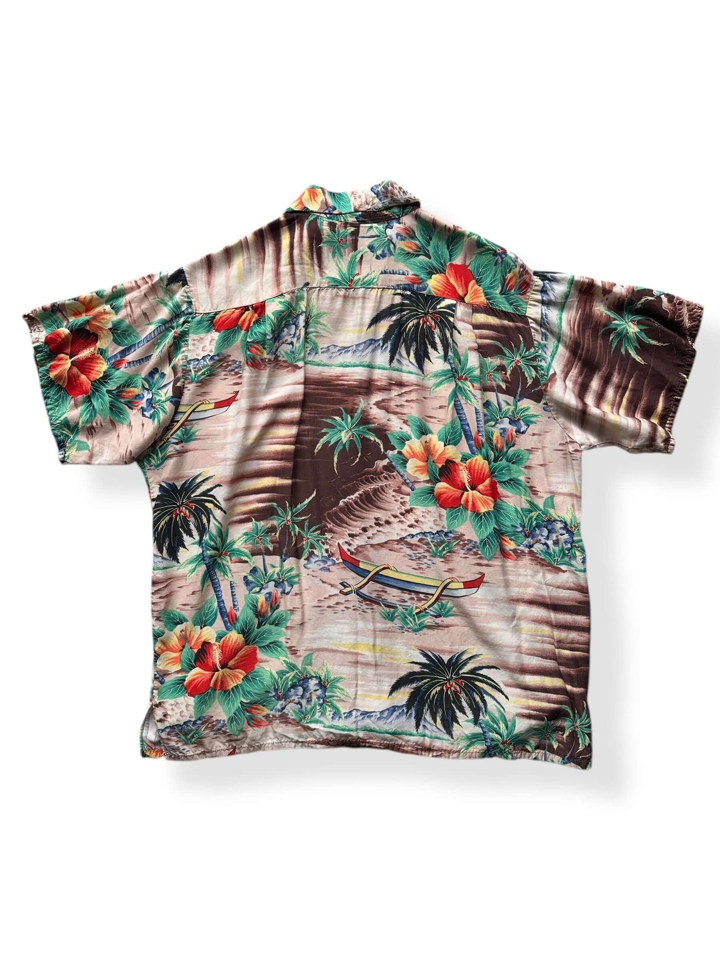 Back of Vintage Pali Aloha Fixer SZ XL AS IS