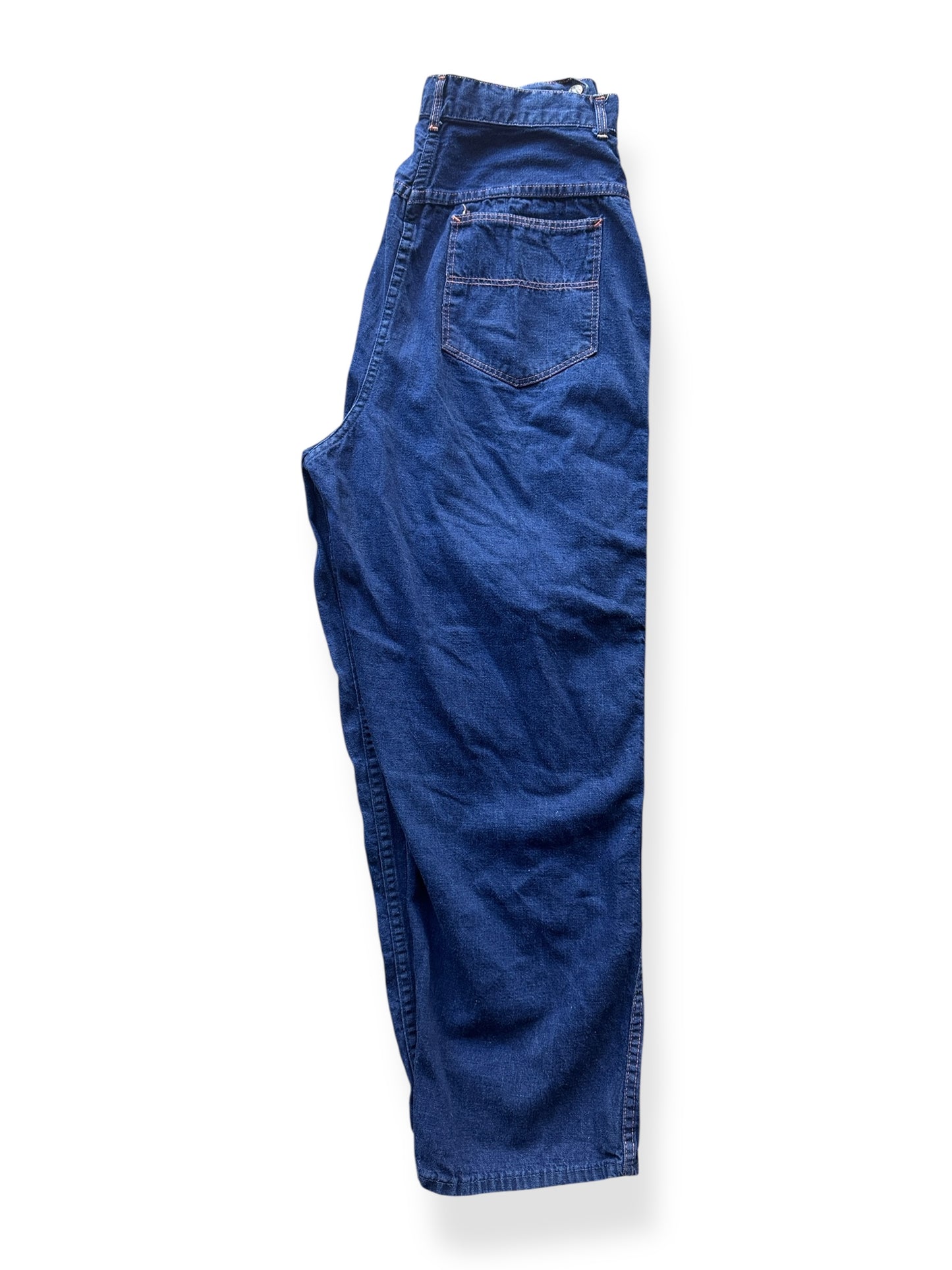 Unfolded Vintage Ladies Strong Reliable Side Zip Jeans W30