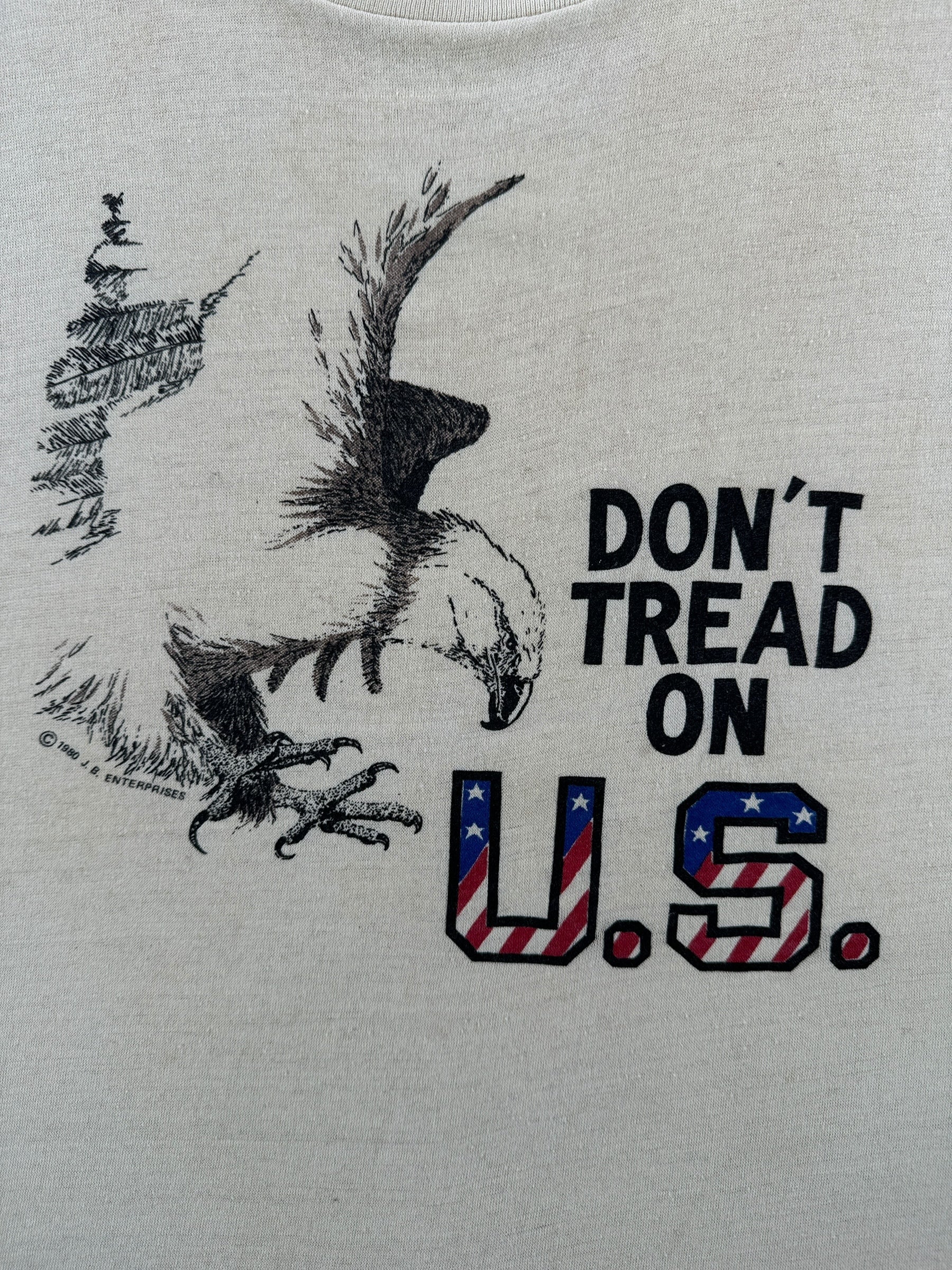 Front Graphic of Vintage Don't Tread on U.S. Tee SZ M