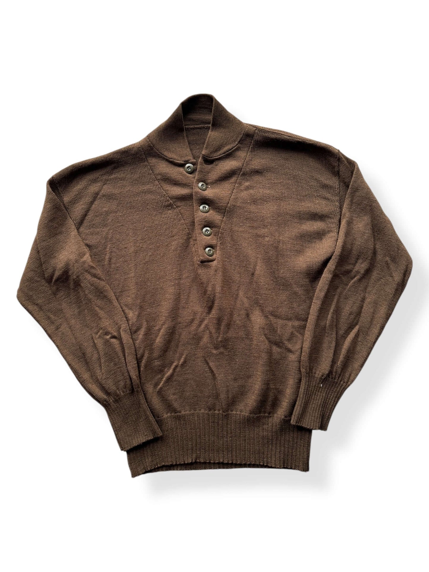 Front of US Military Wool Blend Henley SZ XL