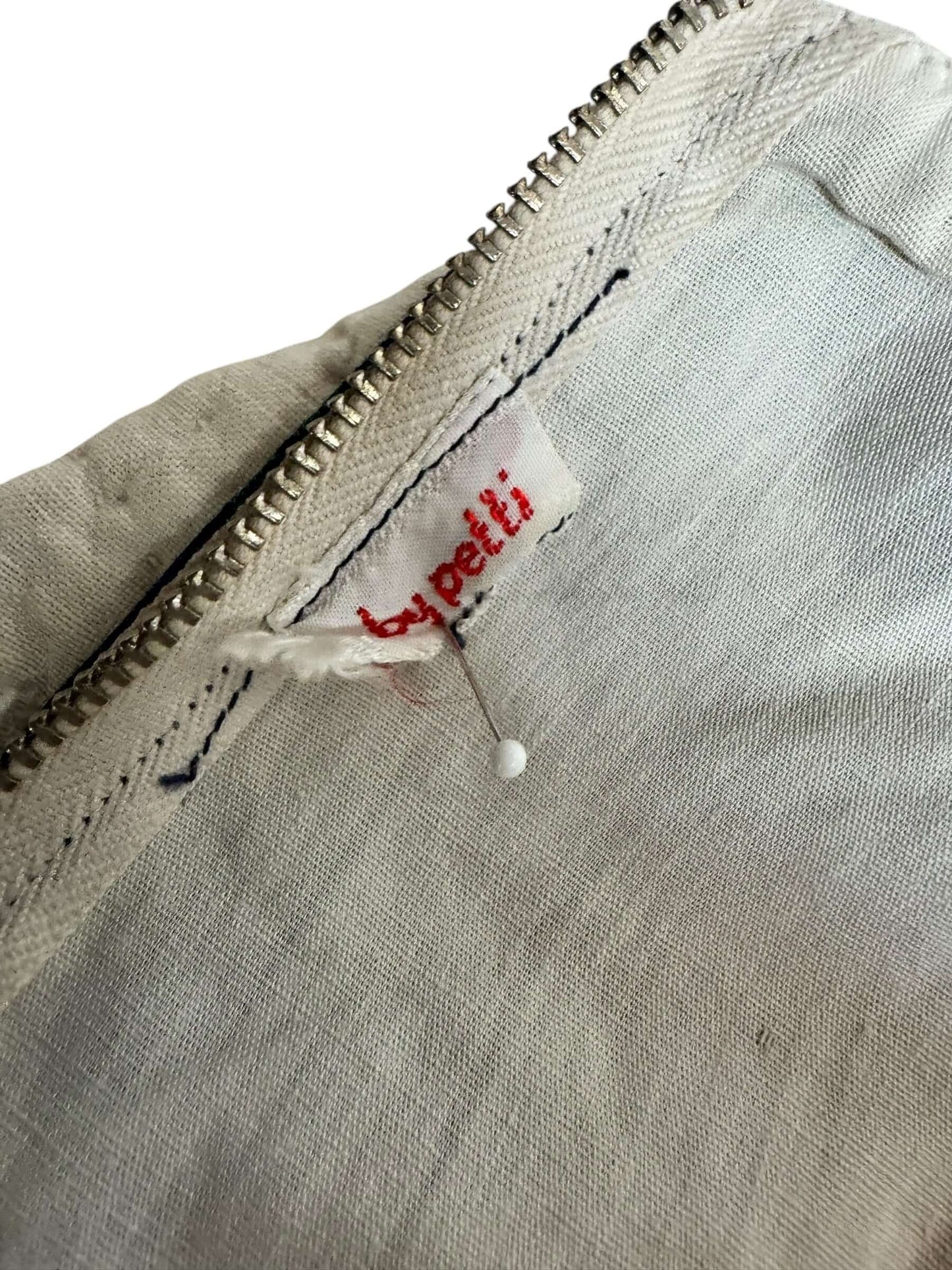 Tag view of 1950s Plaid Cotton Bathing Suit S