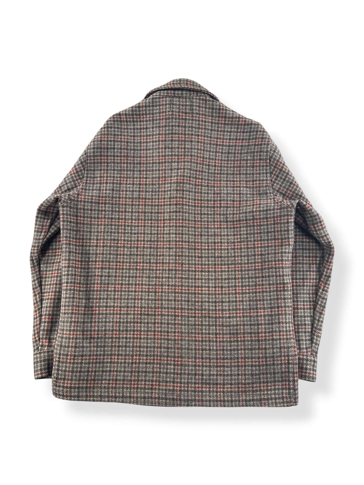 Back of Vintage Pendleton Houndstooth Wool Coat SZ L
