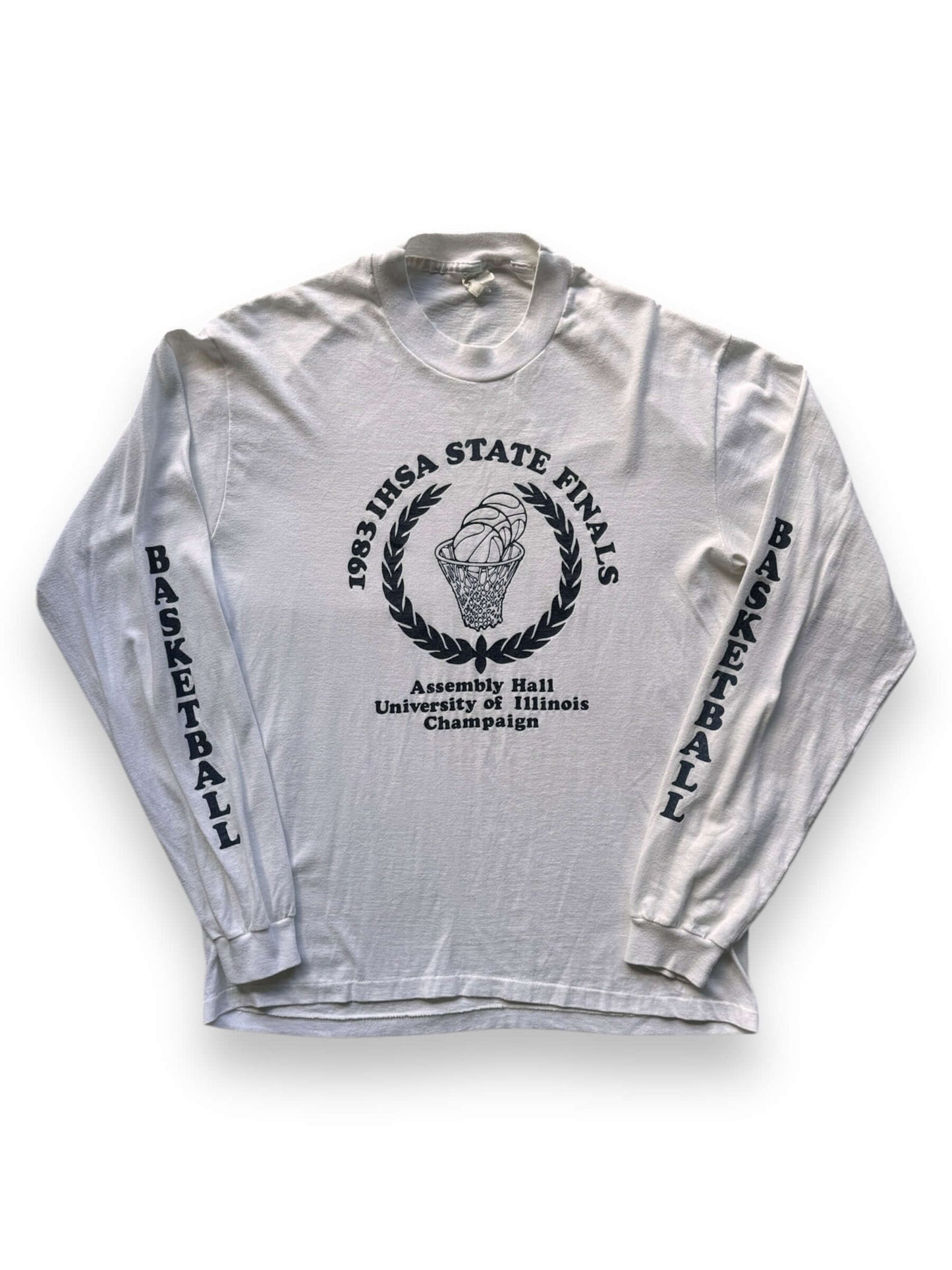front of Vintage 1983 IHSA State Finals L/S Tee SZ M
