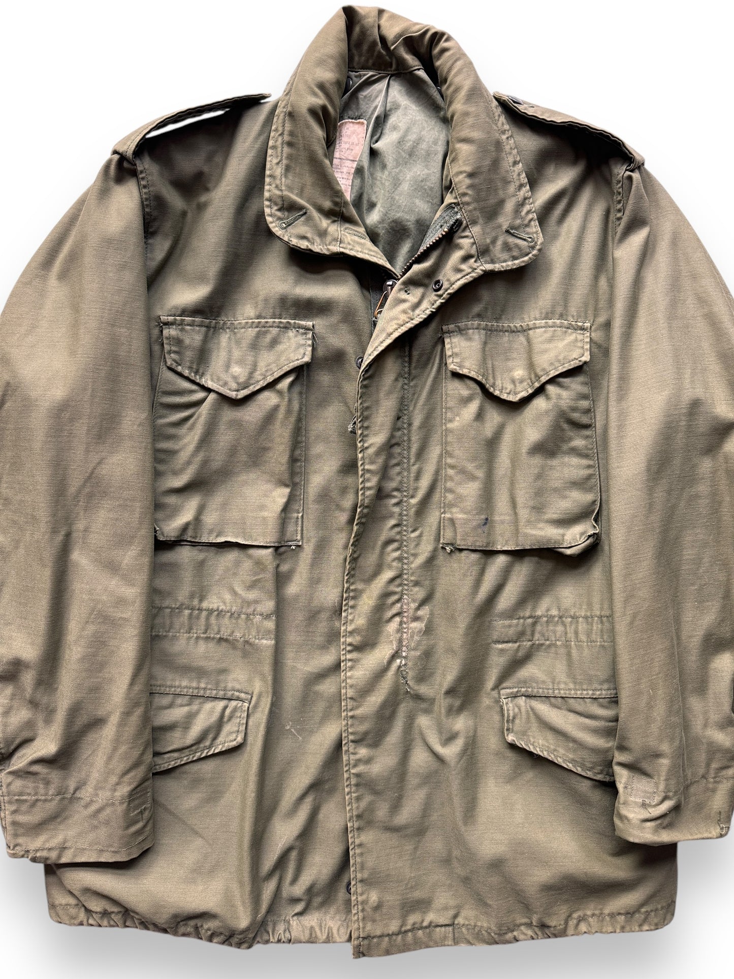 front close up of Vintage M-65 Field Jacket SZ M