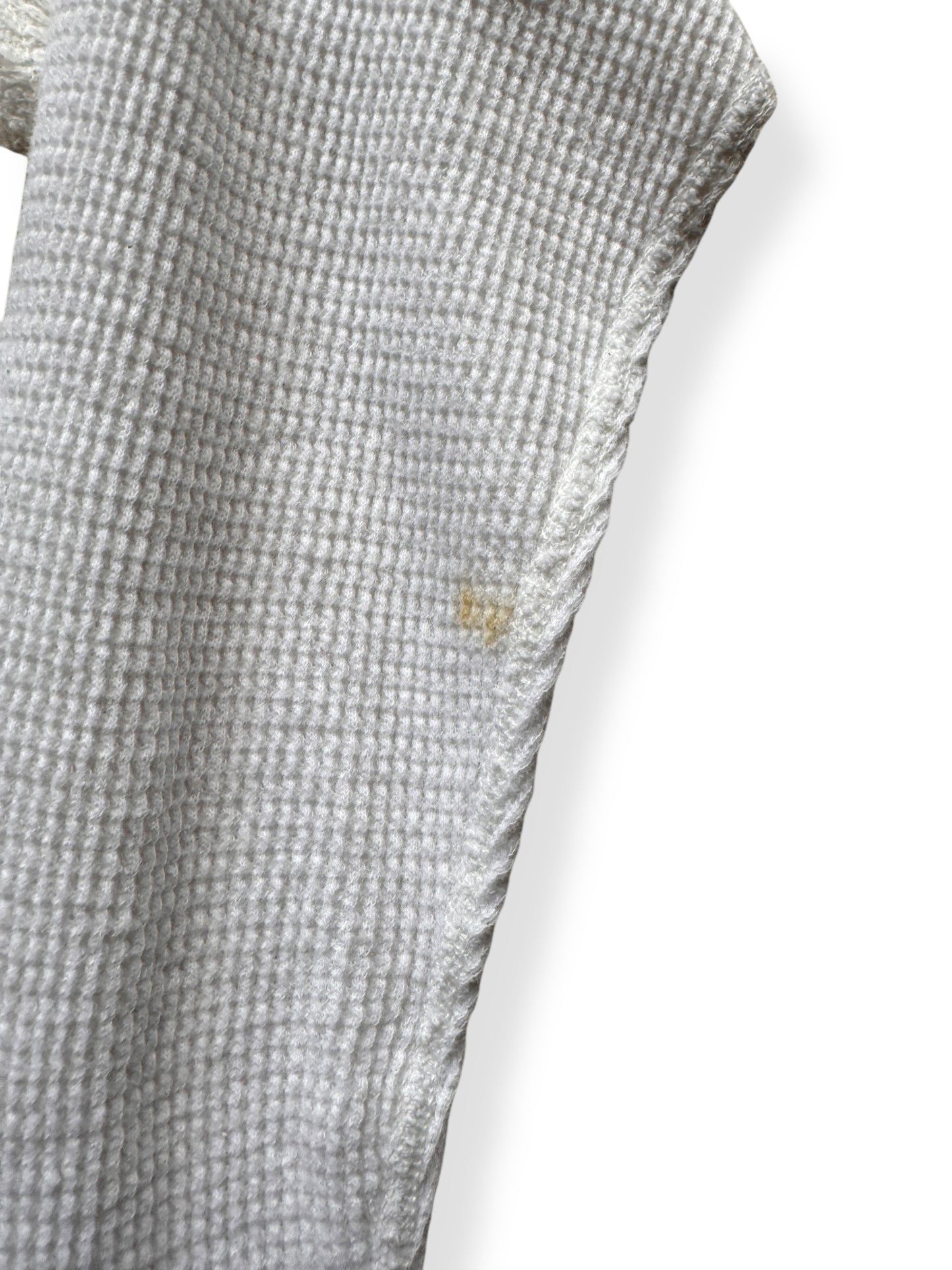 Stain on Vintage Sears 100% Cotton Thermal Top SZ L