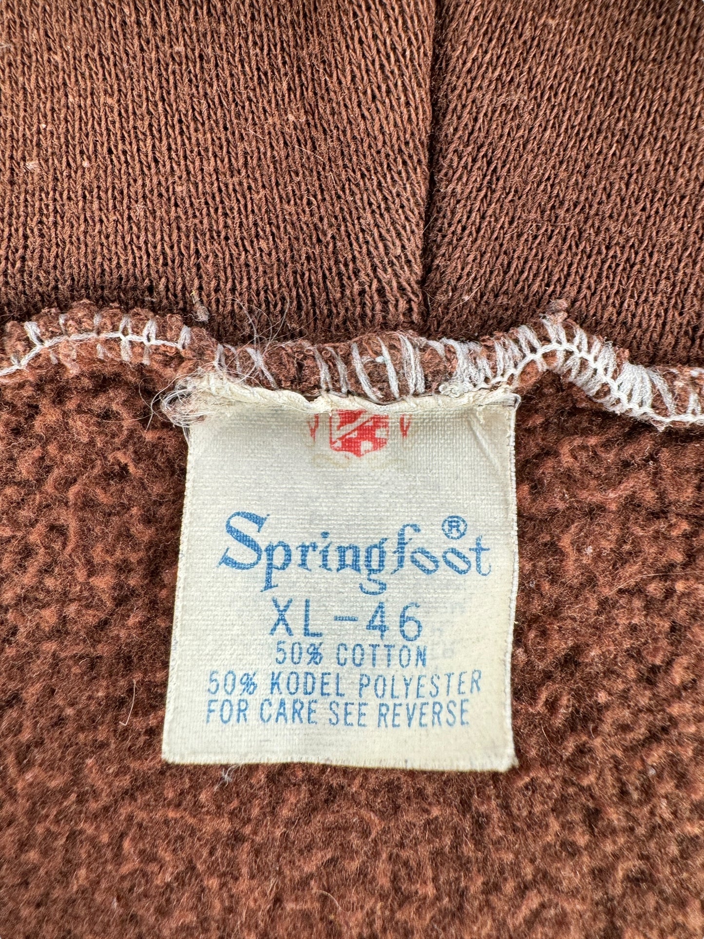 Tag on Vintage Brown Zip Up Hoodie SZ L