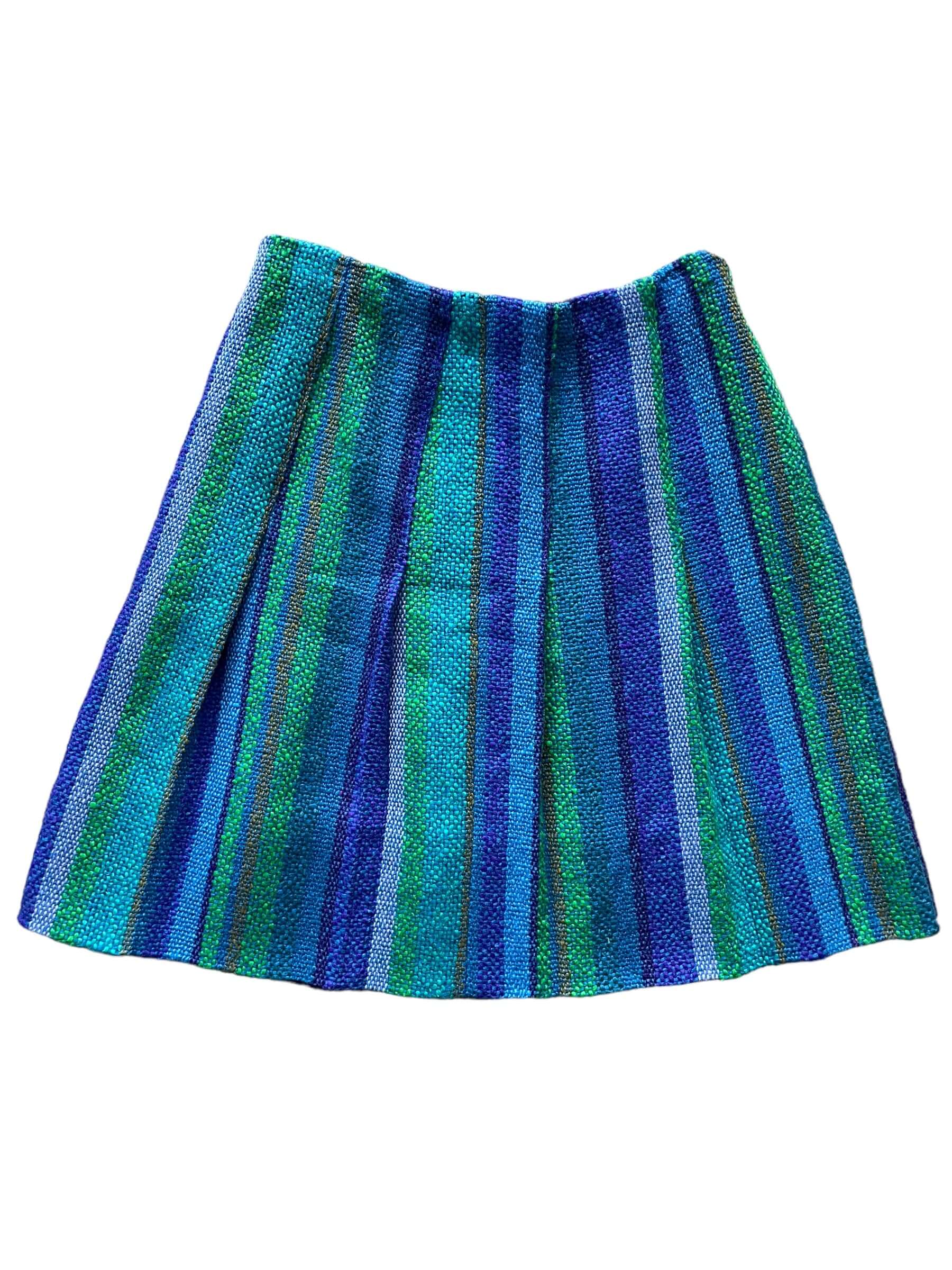 1960s blue pleated skirt best sale