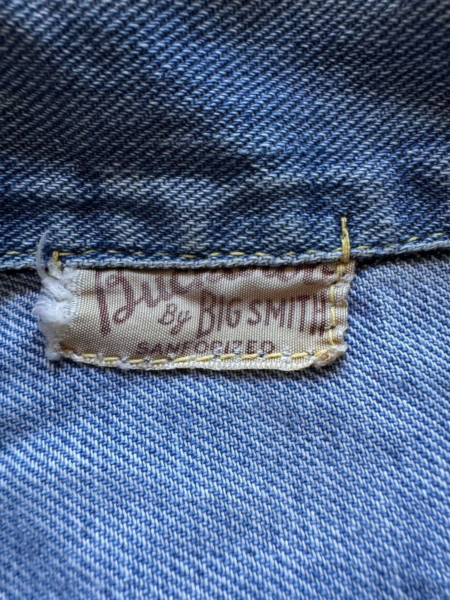 tag on Vintage Buckaroo by Big Smith Pleated Denim Jacket SZ XS