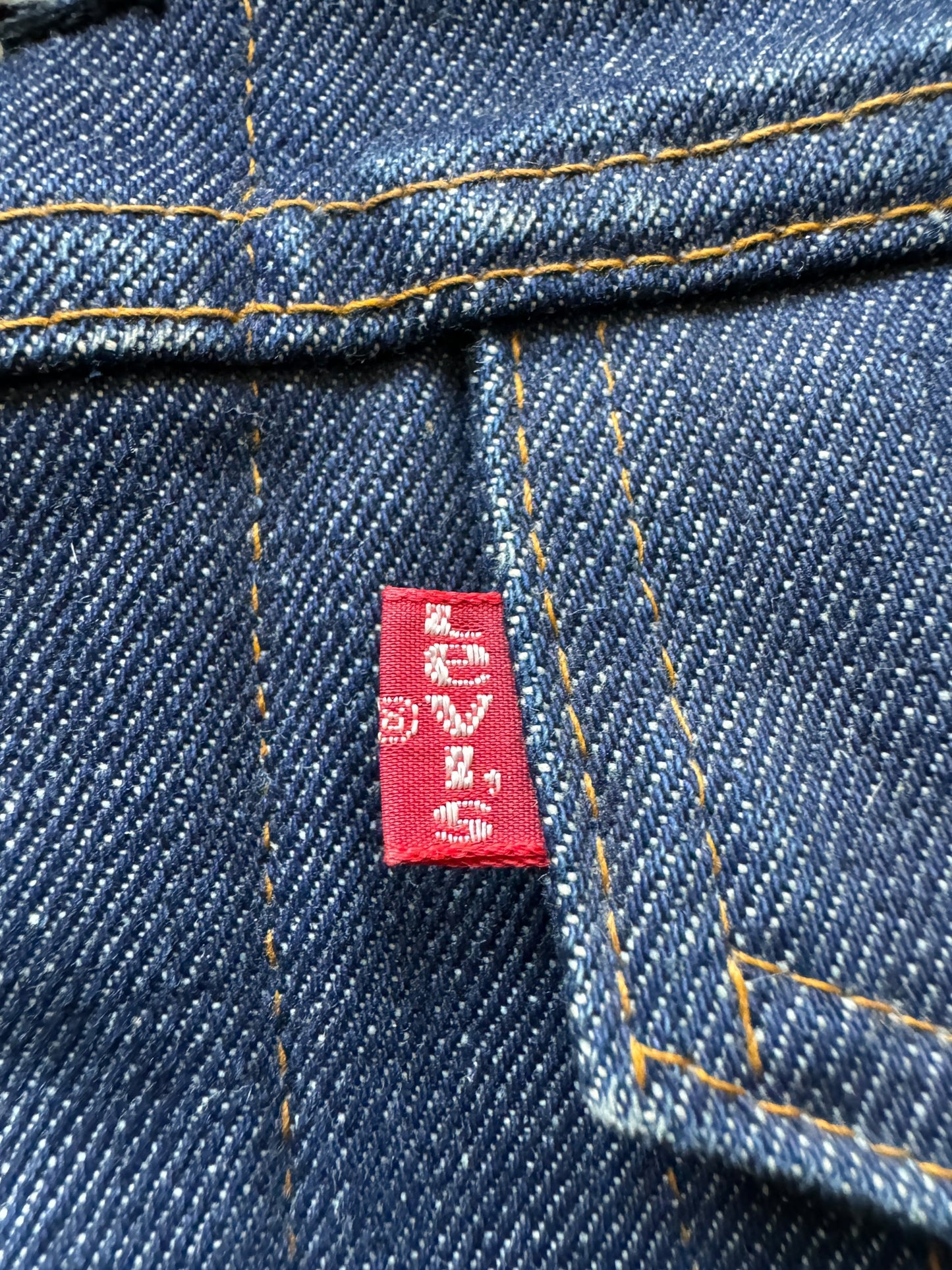 Levi's Tab on Vintage NWOT Troy Blanket Lined Levis Type III Trucker SZ 36