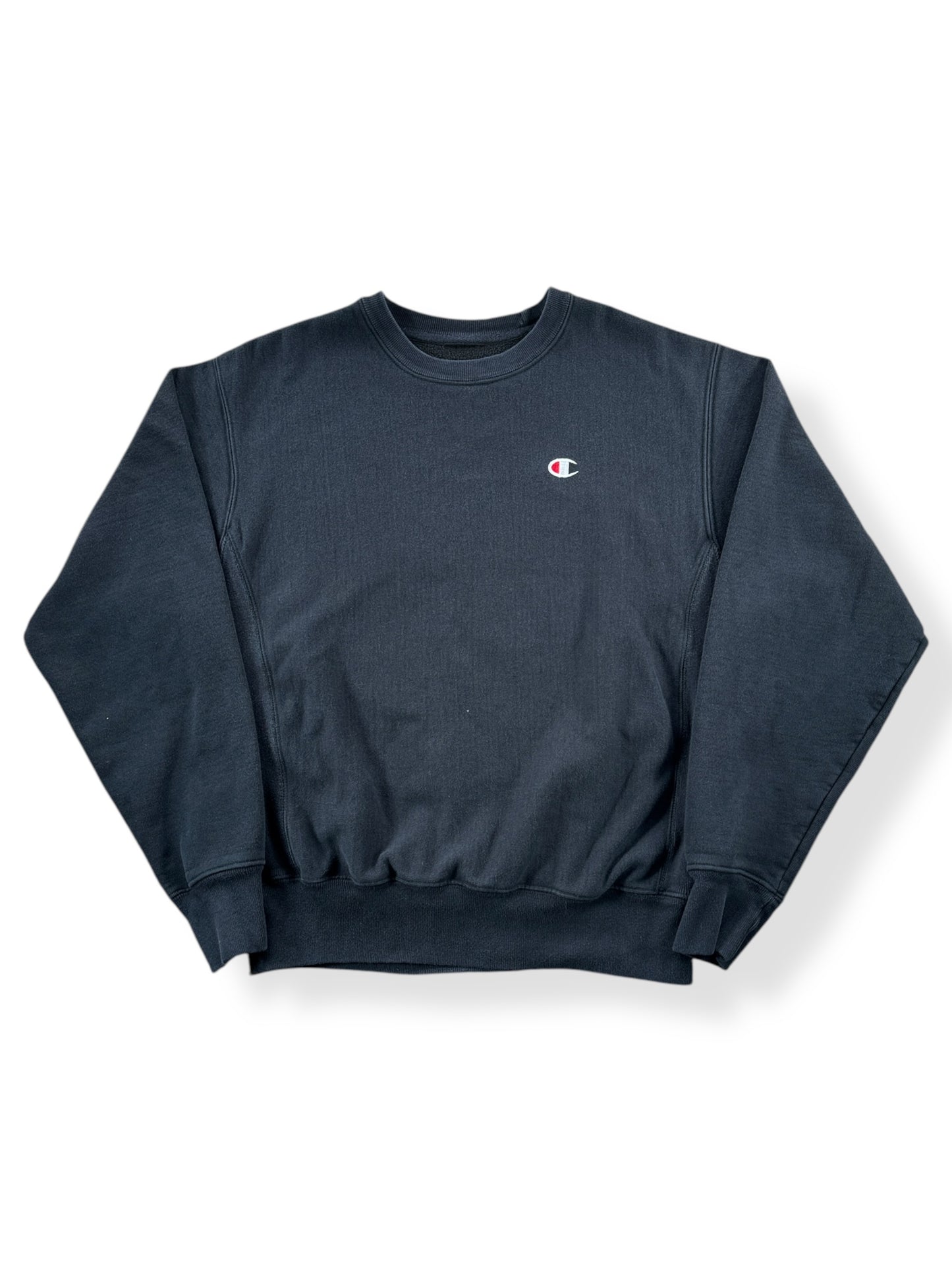Front of Vintage Black Champion Crewneck SZ L