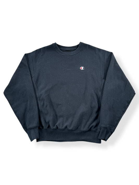 Front of Vintage Black Champion Crewneck SZ L