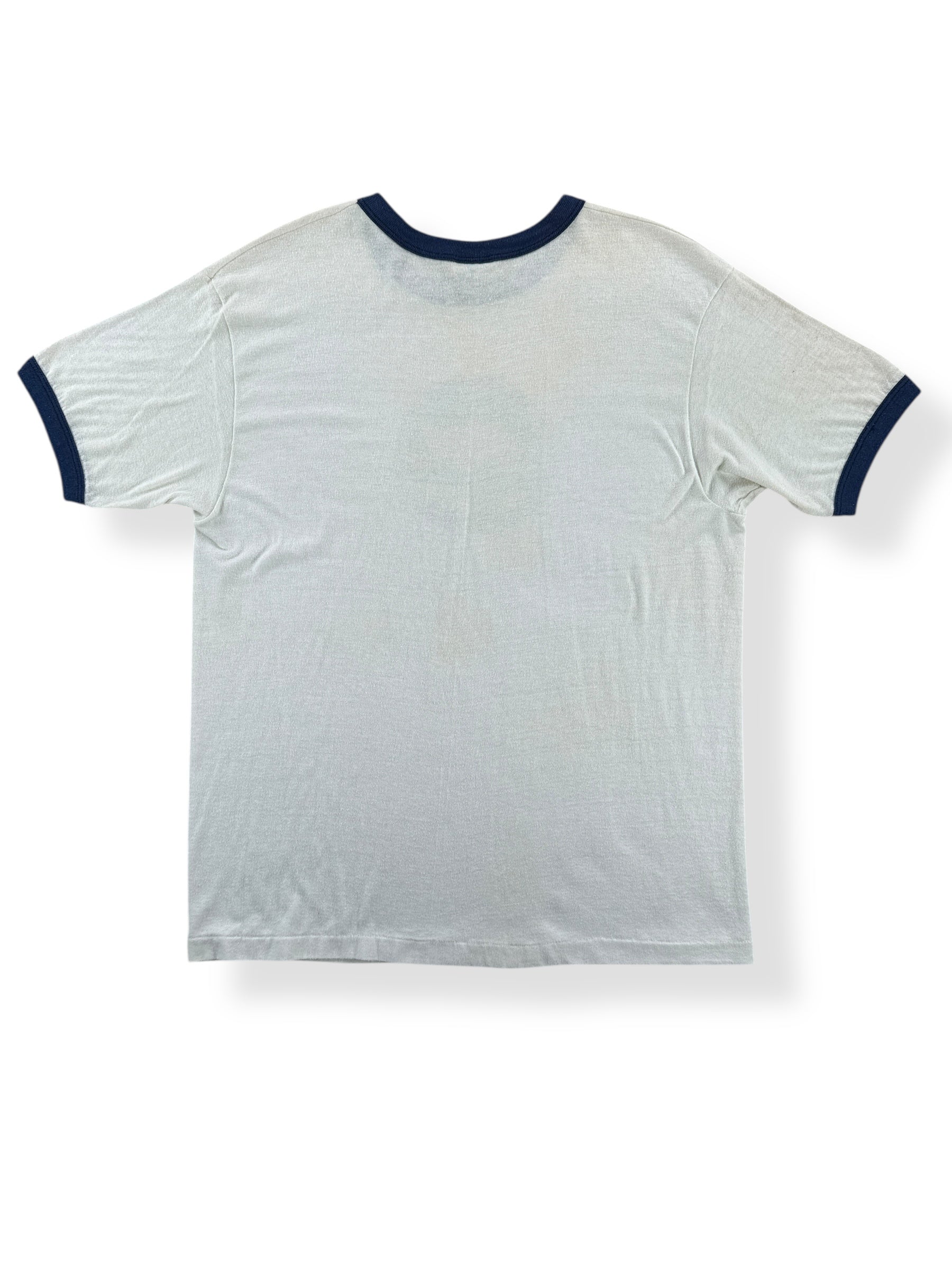 Back of Vintage Cost Condenser Airplane Ringer Tee SZ M