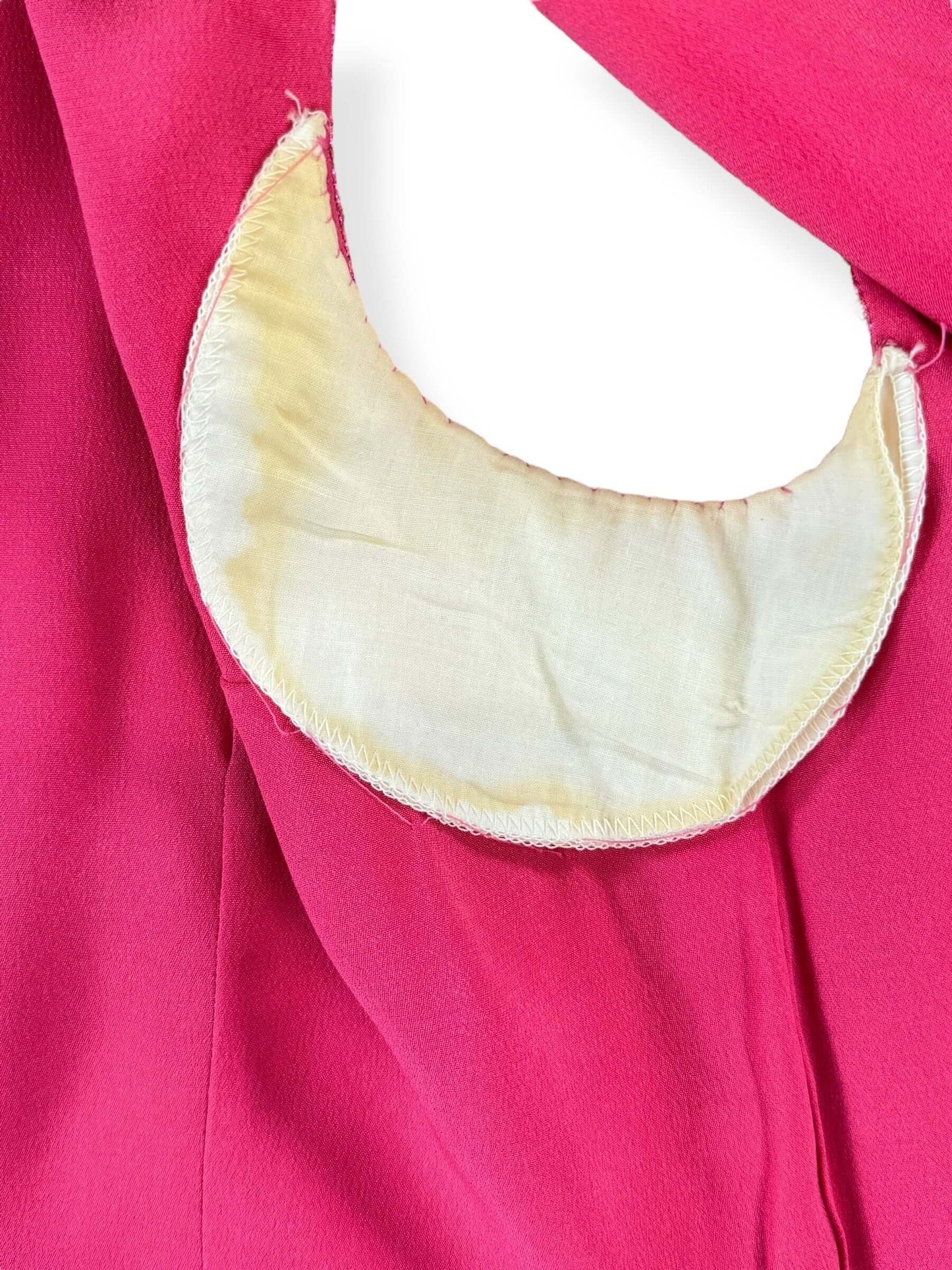 Underarm pads 1960s Pink Lamé Top L
