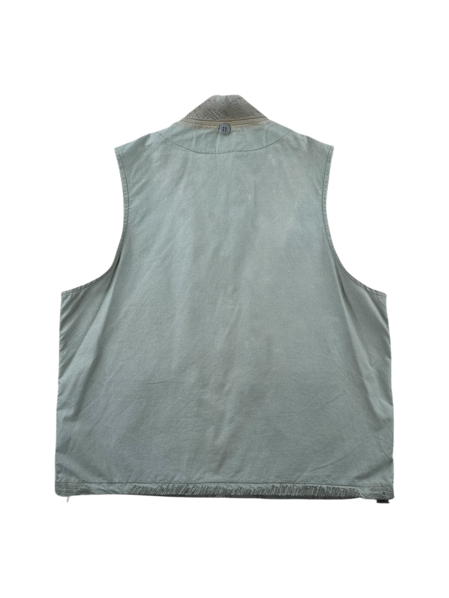Back of Vintage 90s Era Filson Fishing Vest SZ L AS IS