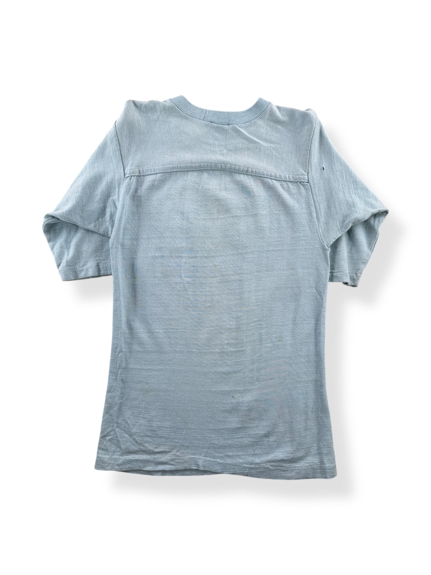 Back of Vintage Pacific Lutheran University Jersey Tee SZ XXS