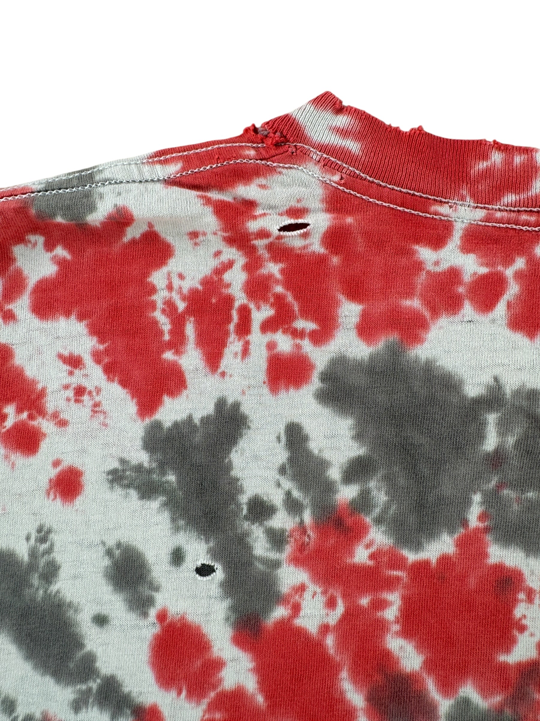 Holes on Vintage Def Leppard Tie Dye Tee SZ XL