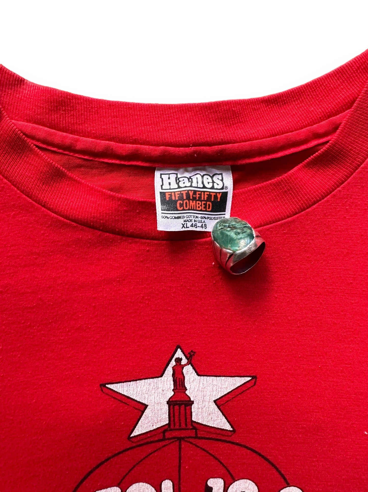 Tag View of Vintage Austin Capital 10K Run Tee SZ XL | Vintage Austin American Statesman T-Shirts Seattle | Barn Owl Vintage Tees Seattle