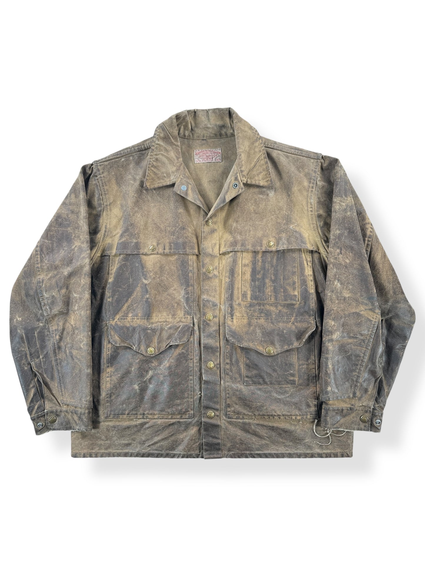 Front of Vintage Filson Tin Cloth Cruiser Jacket SZ 44