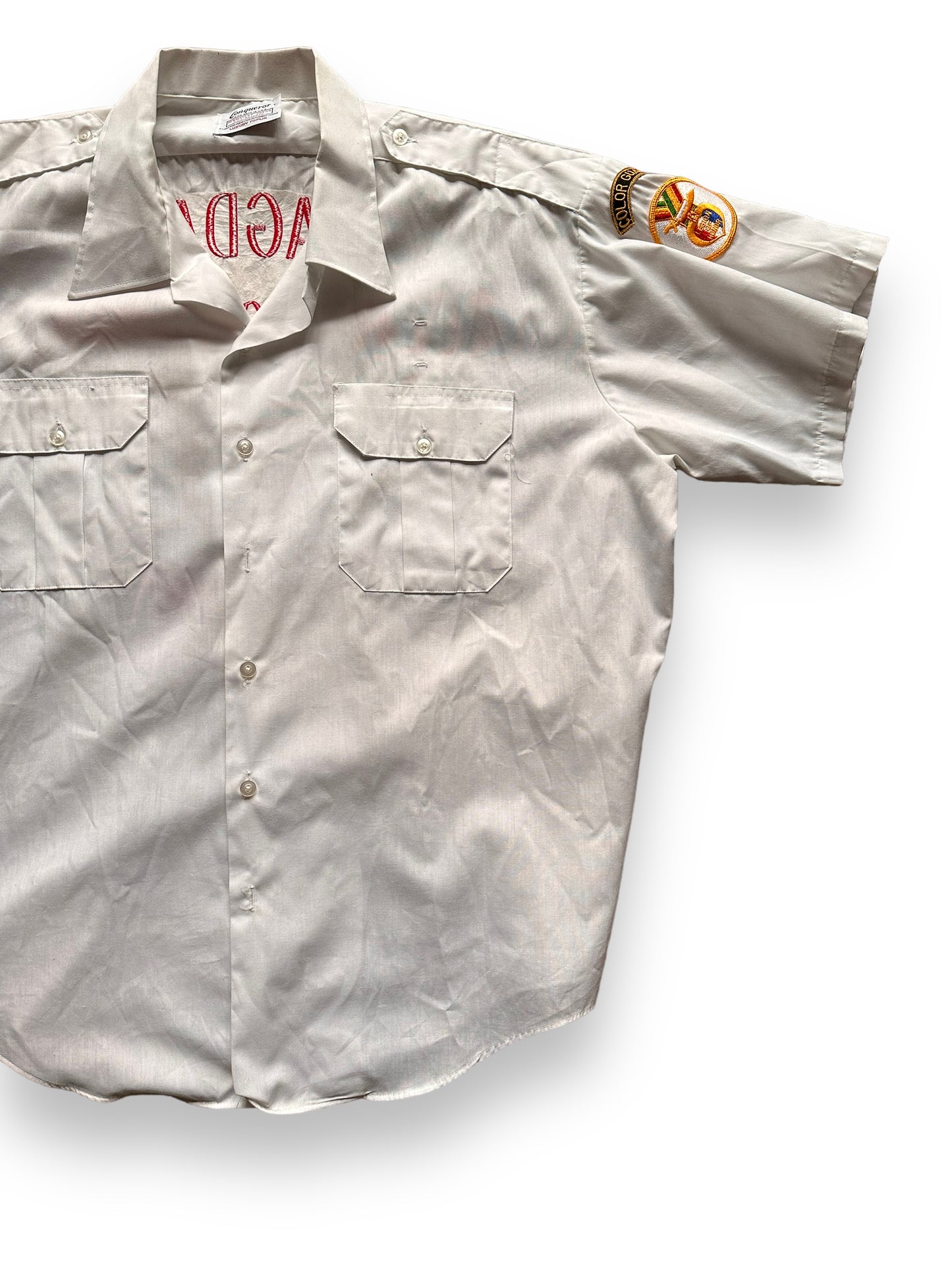 front left of Vintage Bagdad Legion of Honor Bowling Shirt SZ XXL | Vintage Bowling Shirt Seattle | Barn Owl Vintage Seattle