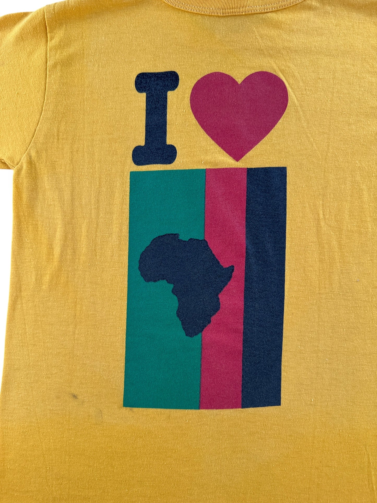 Back Graphic of Vintage Pasadena City College BSU '80 Tee SZ S (Fits XS)