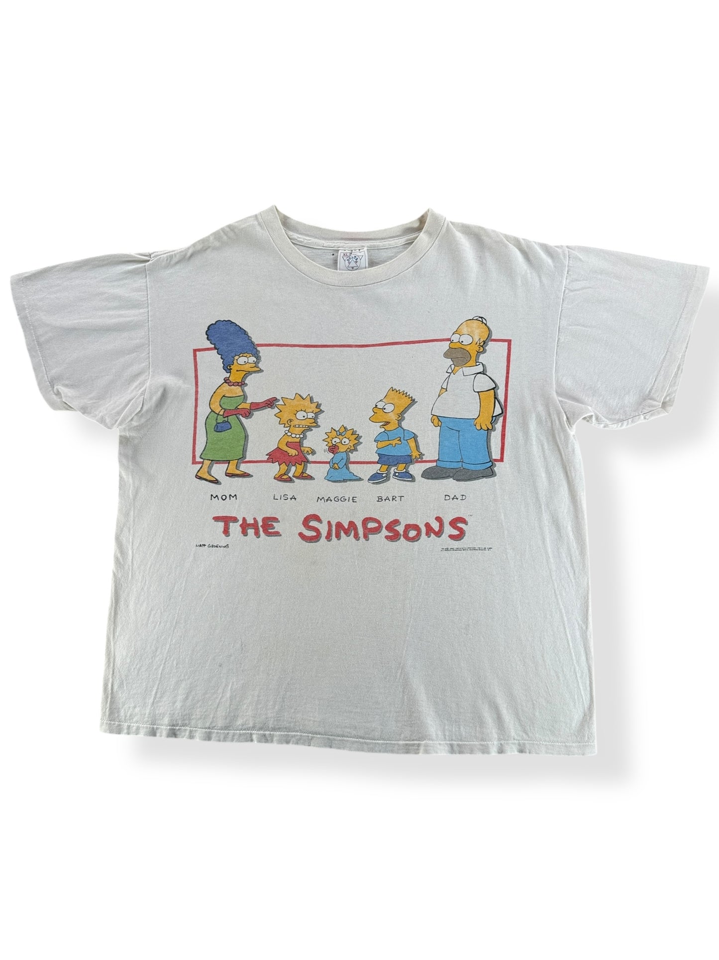 Front of Vintage Simpsons Promo Tee SZ XL