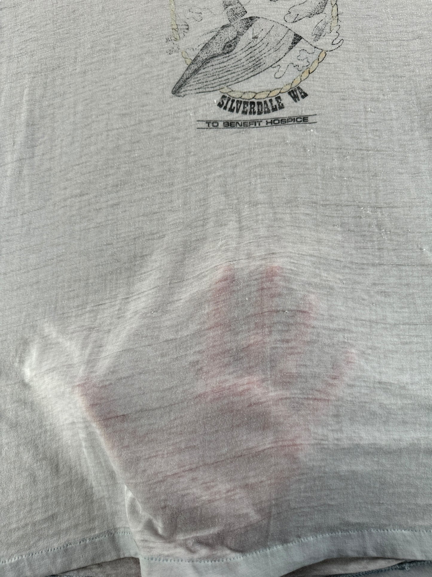 Paper Thin Vintage Paper Thin Whale of a Run Silverdale WA Tee SZ L