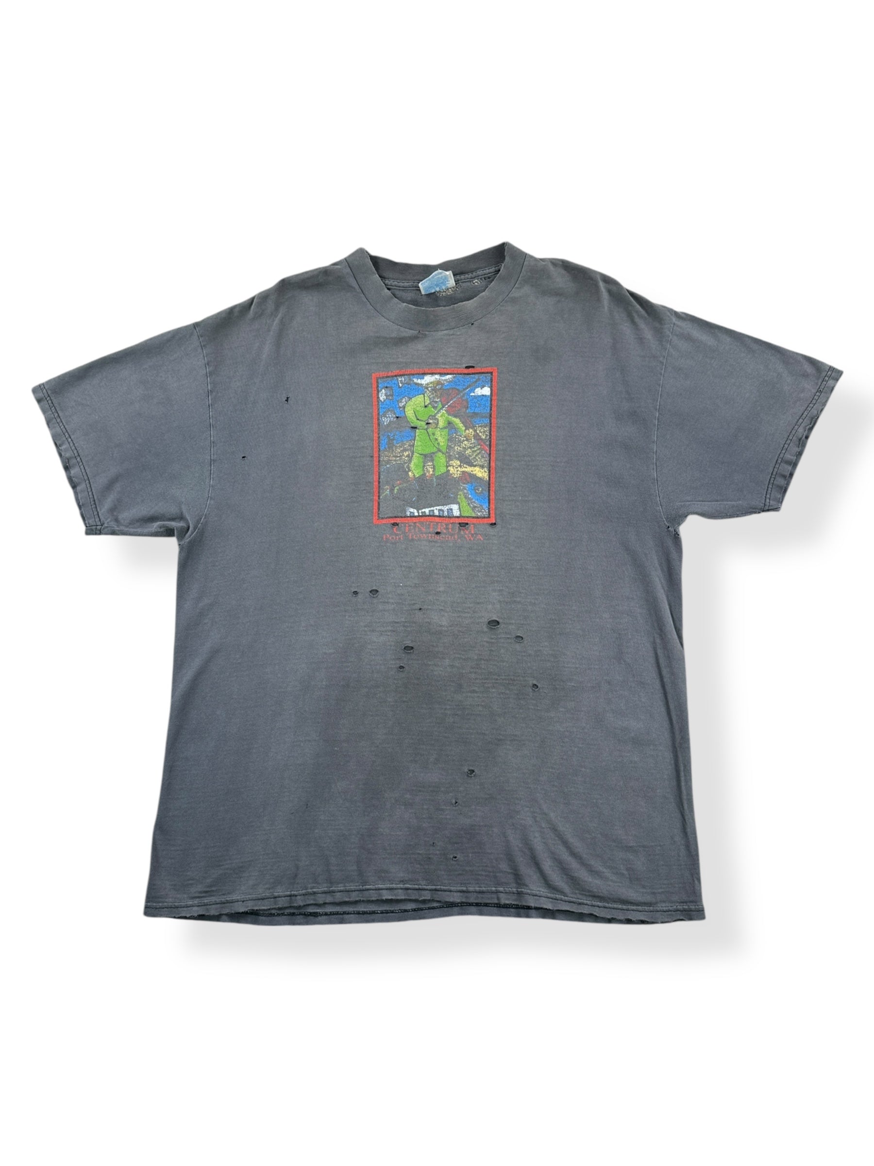 Front of Vintage Faded Distressed Centrum Tee SZ XL