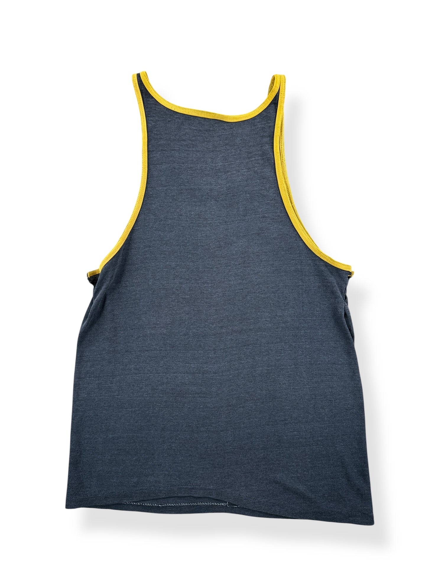 Back of Vintage Gold's Gym Tank Top SZ XS AS IS