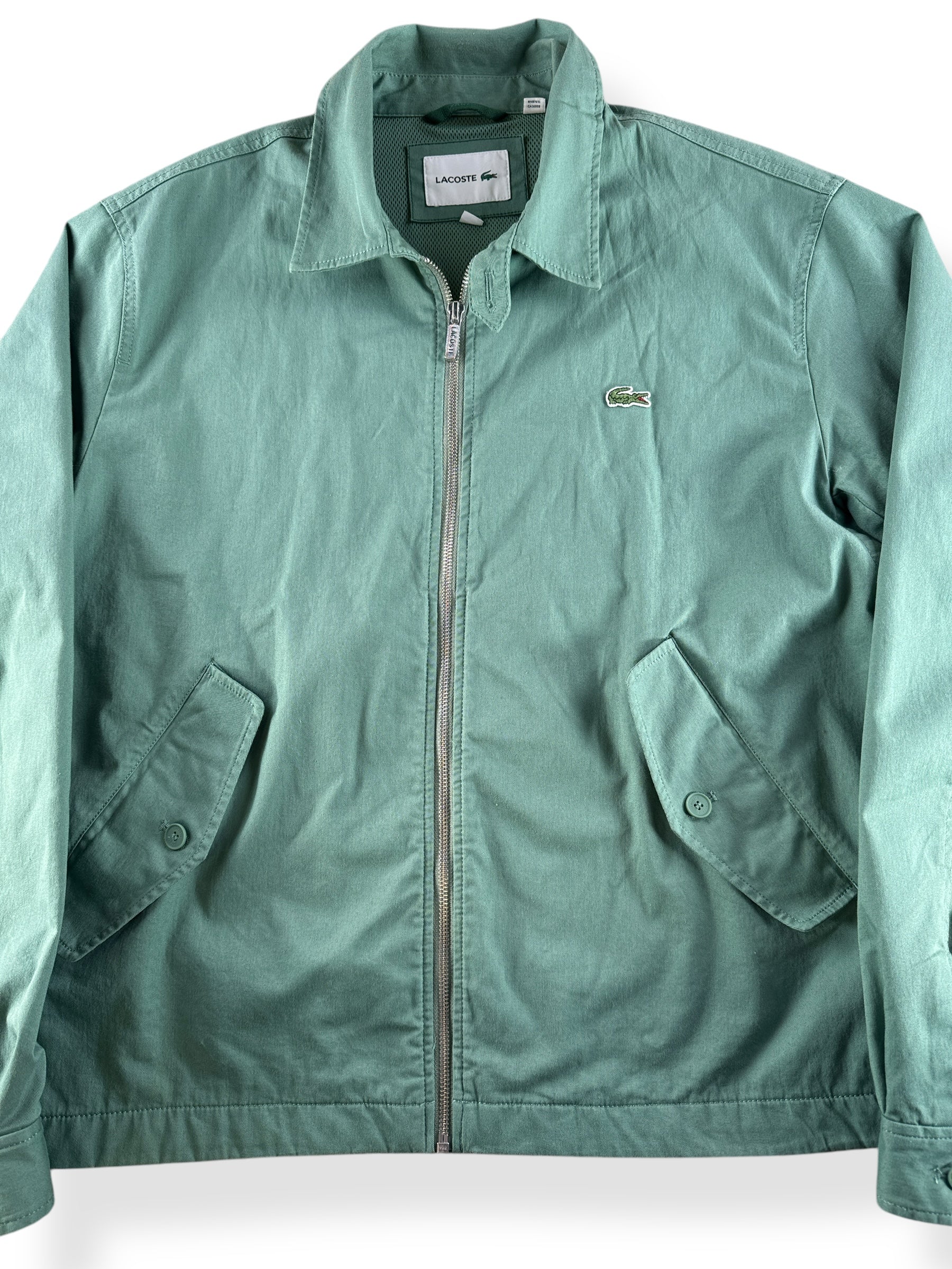 Front Close Up of Modern Lacoste Jacket SZ M/L