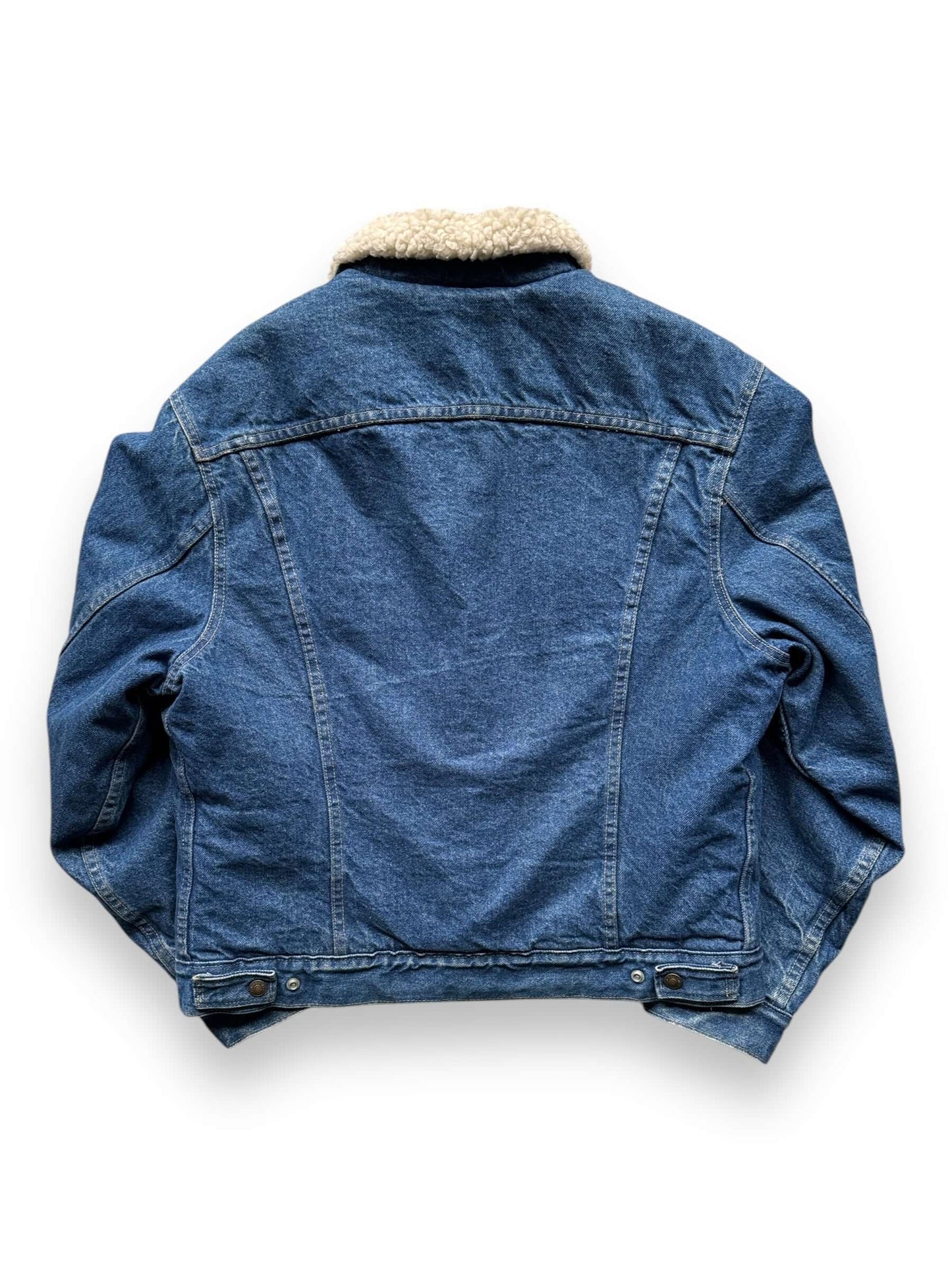 back of Vintage Levi's Sherpa Type III Denim Jacket SZ 44