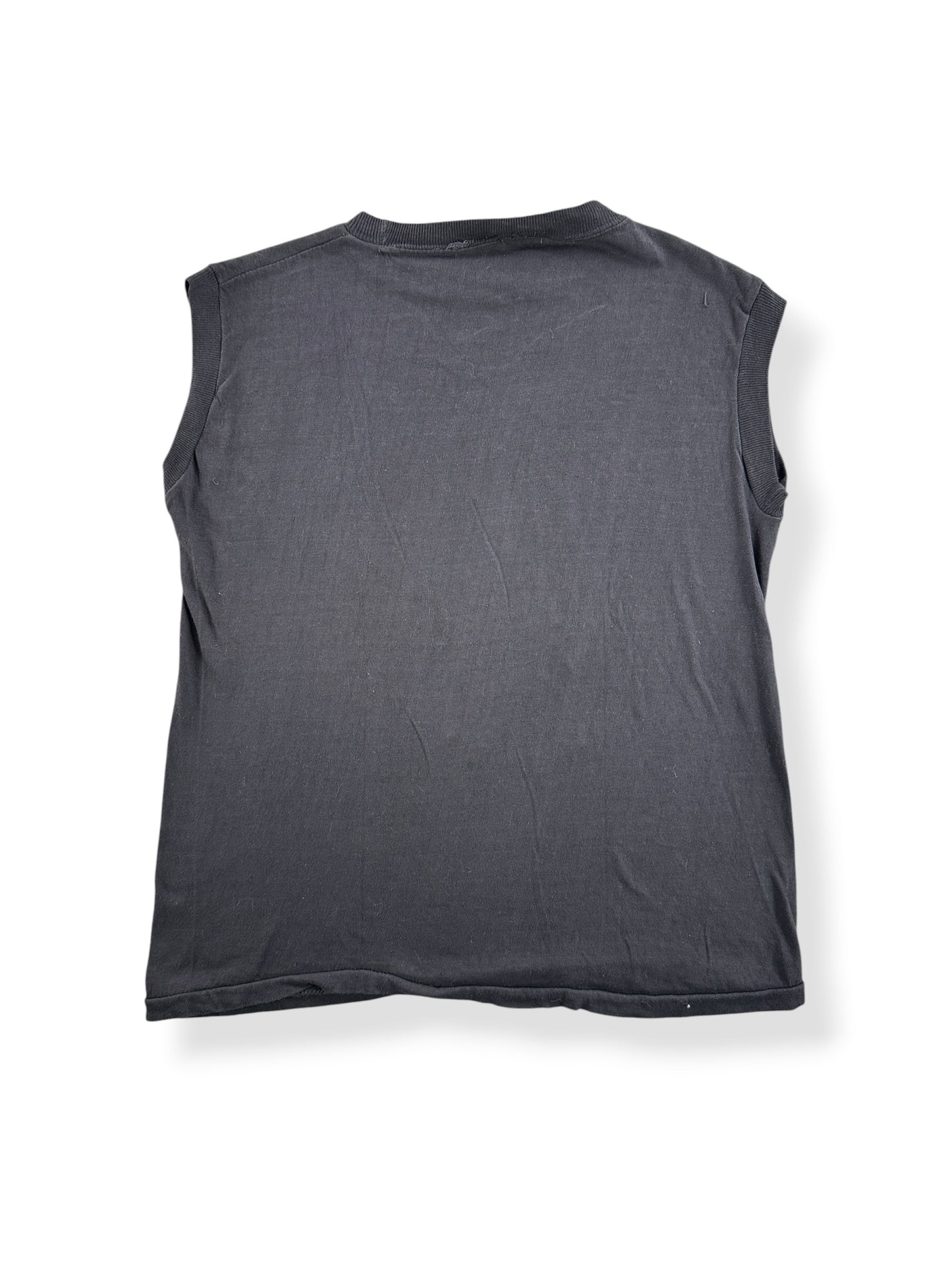 Back of Vintage Fear No Evil Tank Top SZ L (Fits M)