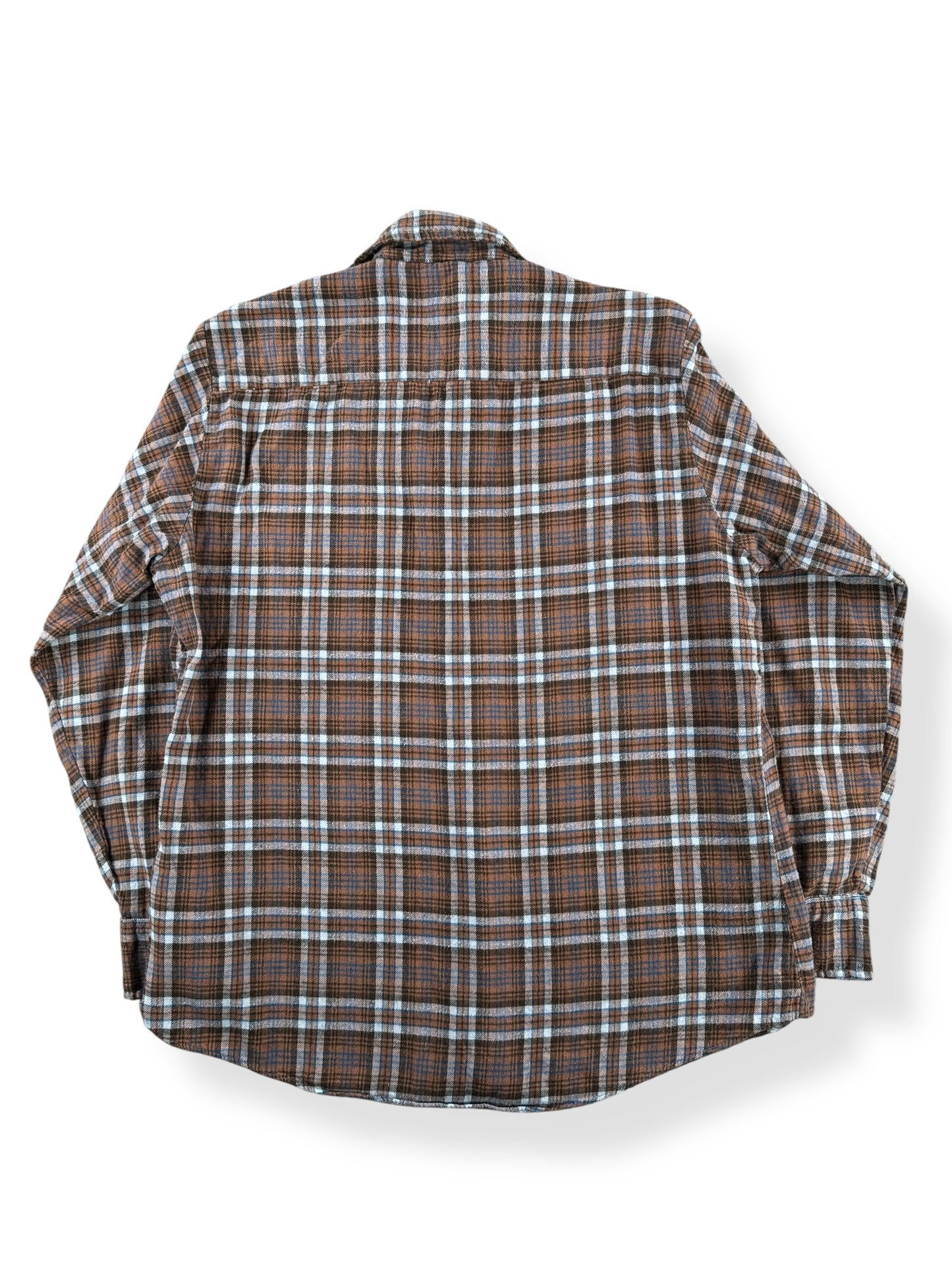 Back of Vintage 70s Cotton Flannel SZ M
