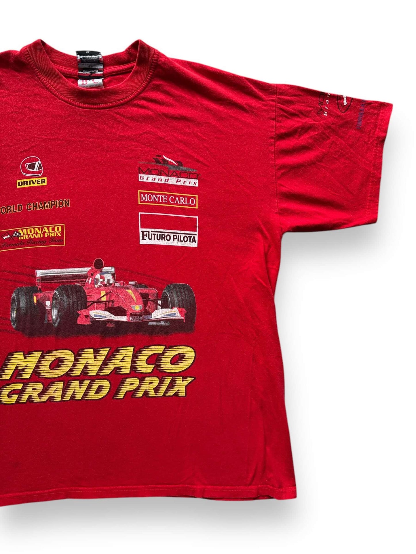 Front Left of Vintage Monaco Grand Prix Racing Tee SZ XL