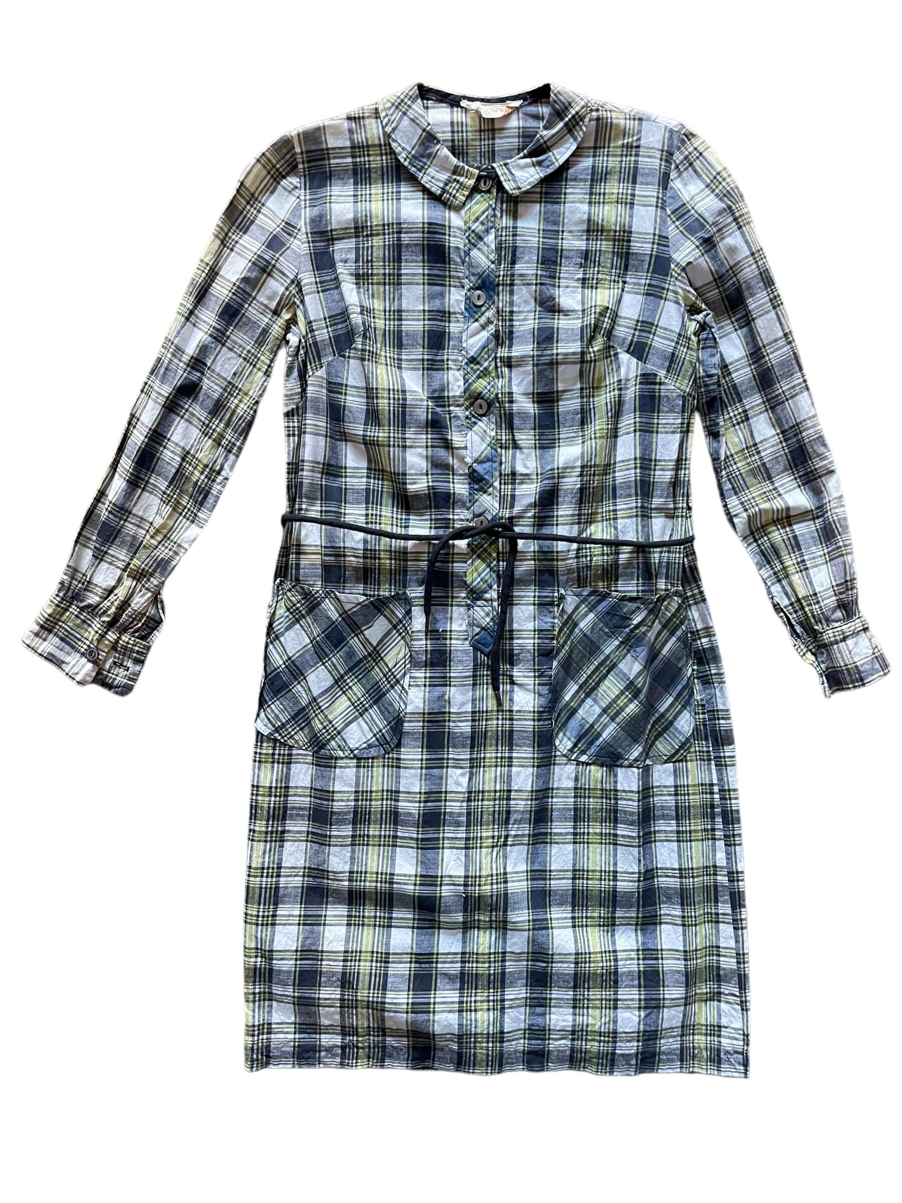 Vintage 1960s Plaid Madras Shirt Dress | Seattle True Vintage | Barn O The Barn Owl Vintage Goods Vintage 1960s Plaid Madras Shirt Dress | Seattle True Vintage | Barn O The Barn Owl Vintage Goods
