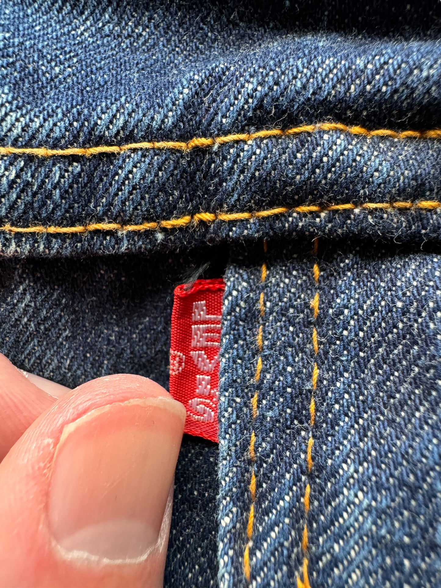Big E on Vintage Big "E" Levis Blanket Lined Type III Trucker Jacket SZ XL