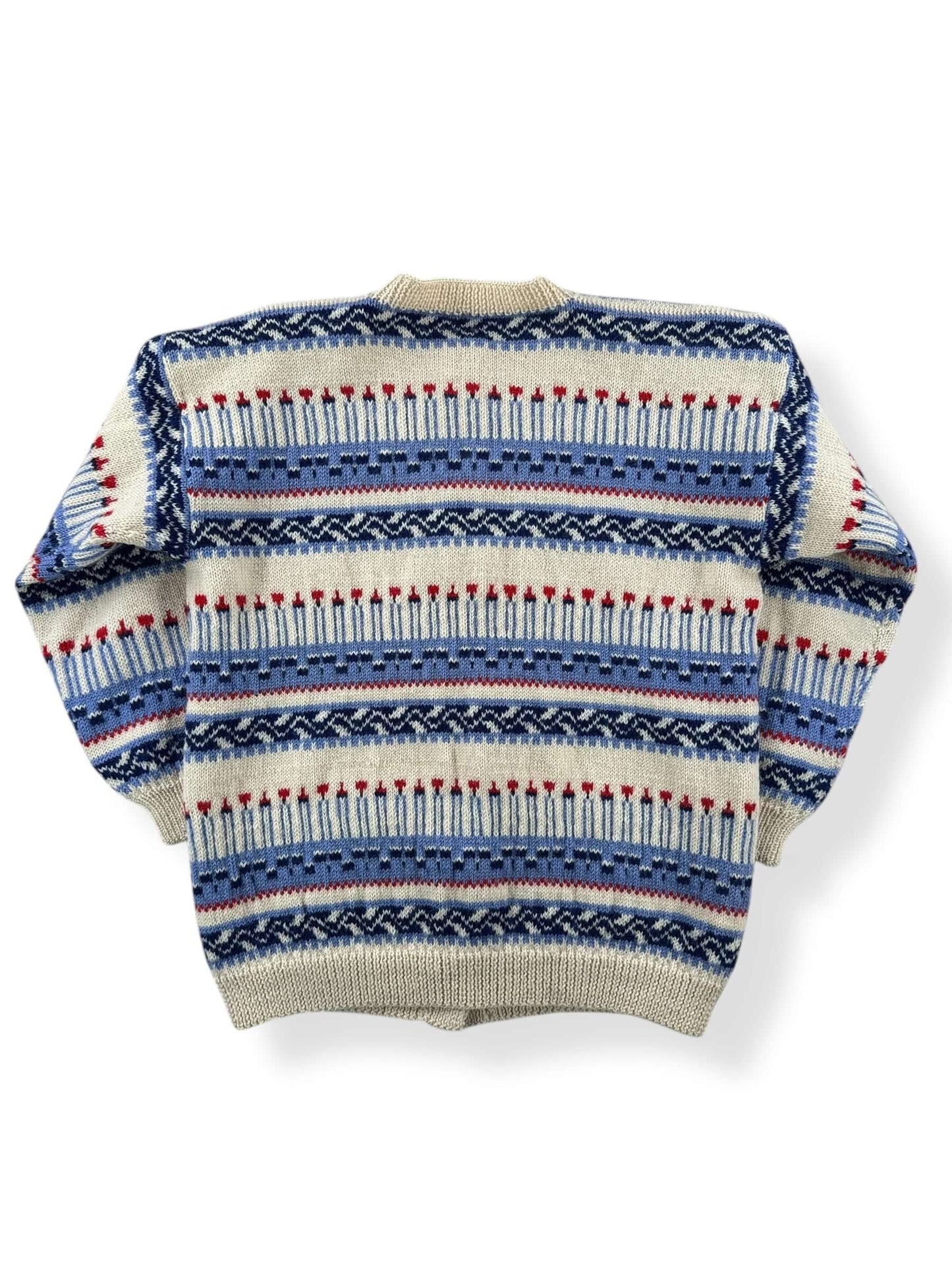 Back of Vintage Nordic Style Sweater SZ S