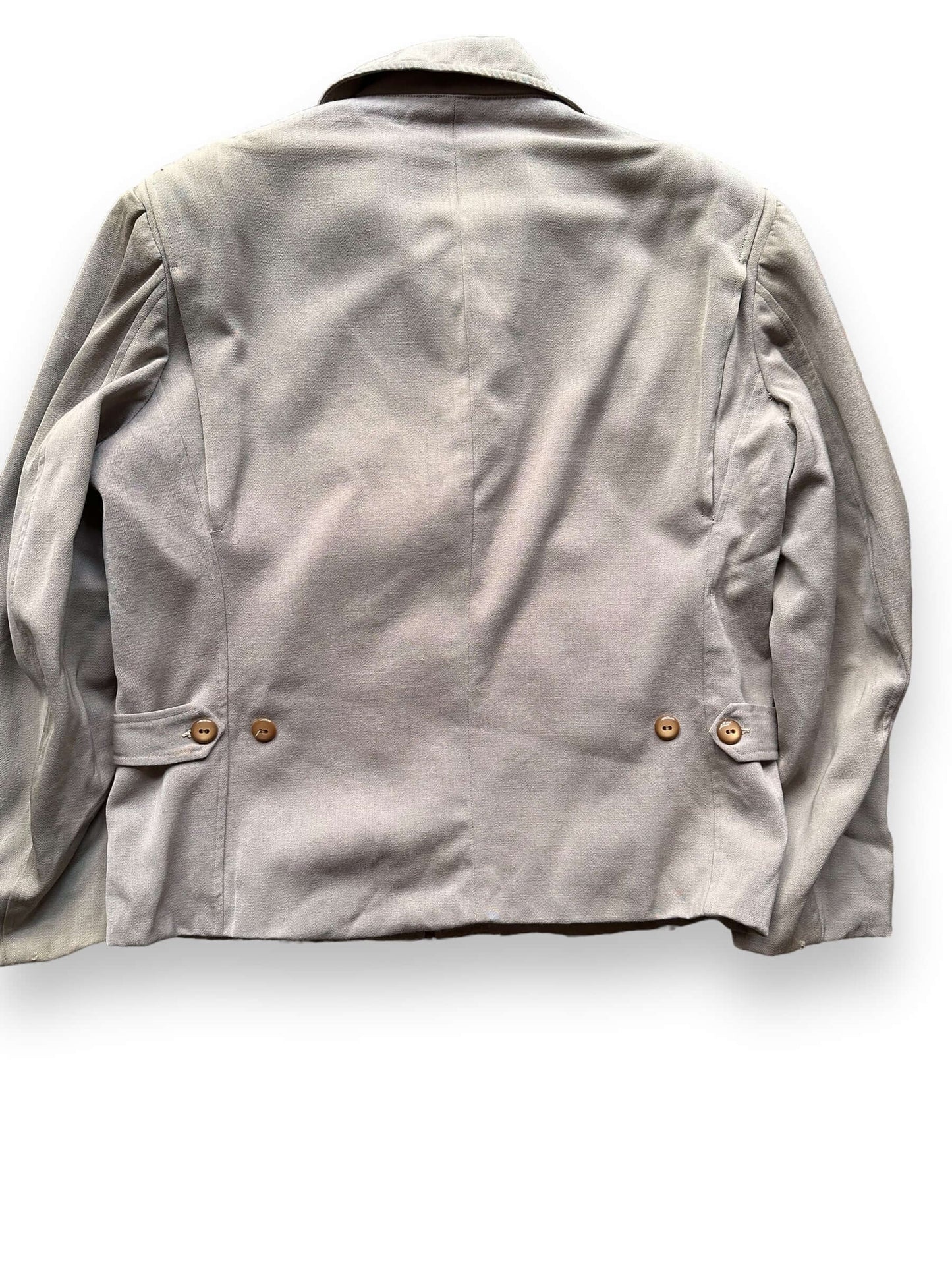 Rear Detail on Vintage Pendleton Gabardine Jacket SZ L | Vintage Workwear Seattle | Seattle Vintage Clothing