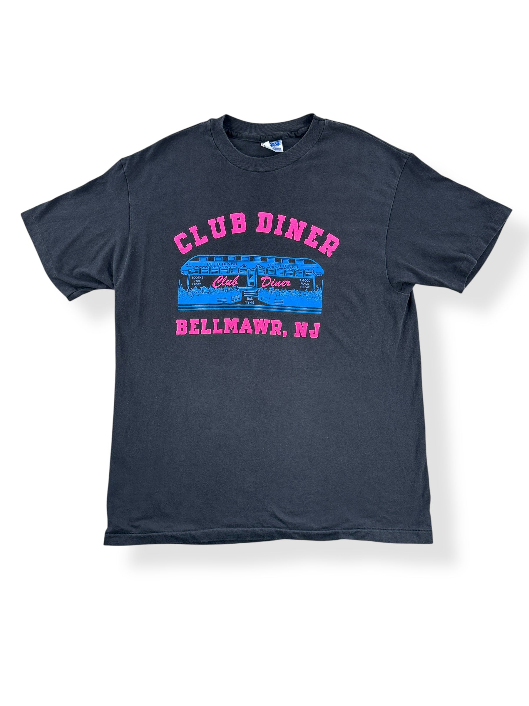 Front of Vintage Club Diner Bellmawr NJ Tee SZ L