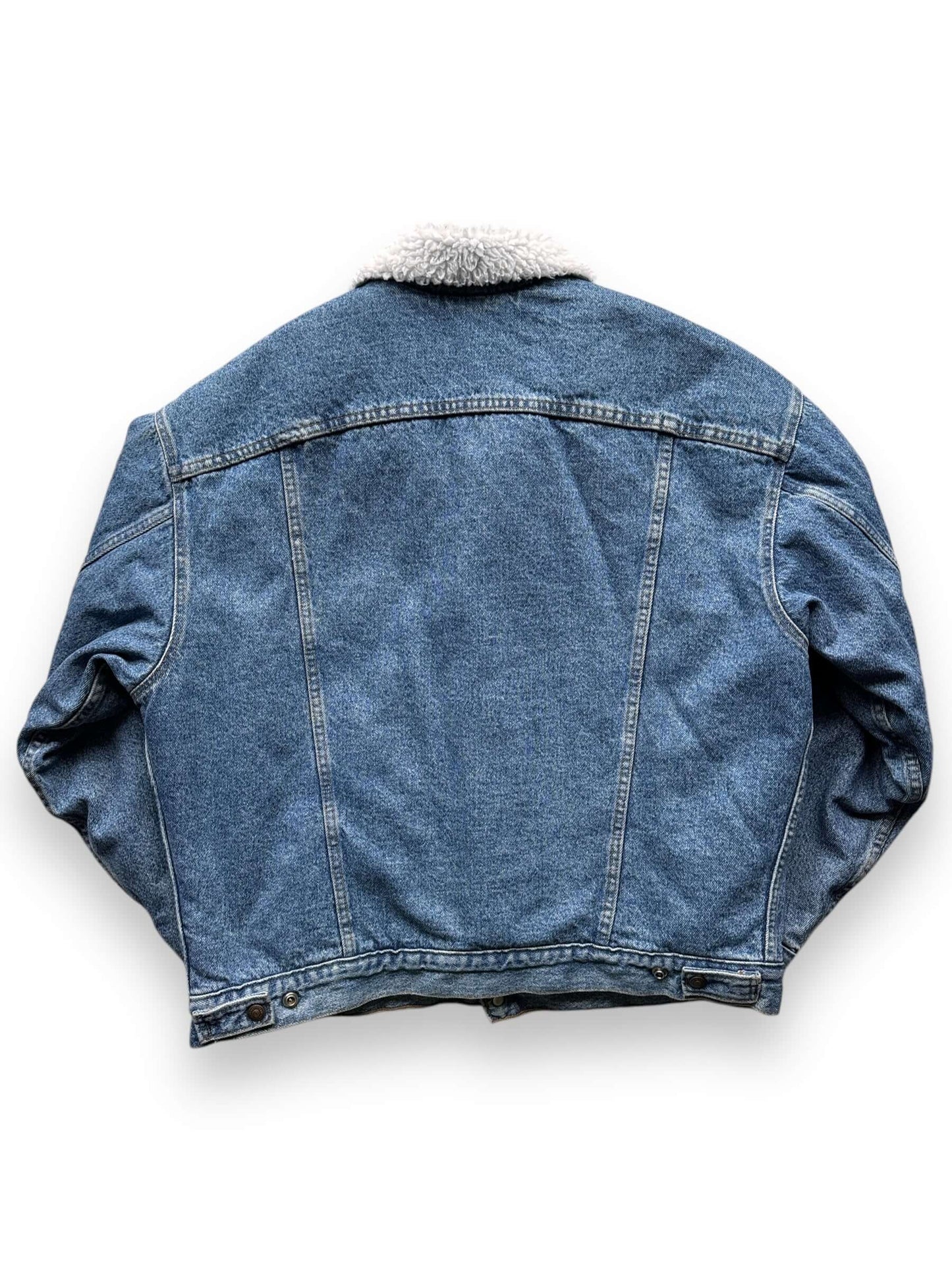 back of Vintage Levi's Sherpa Type III Denim Jacket SZ XL