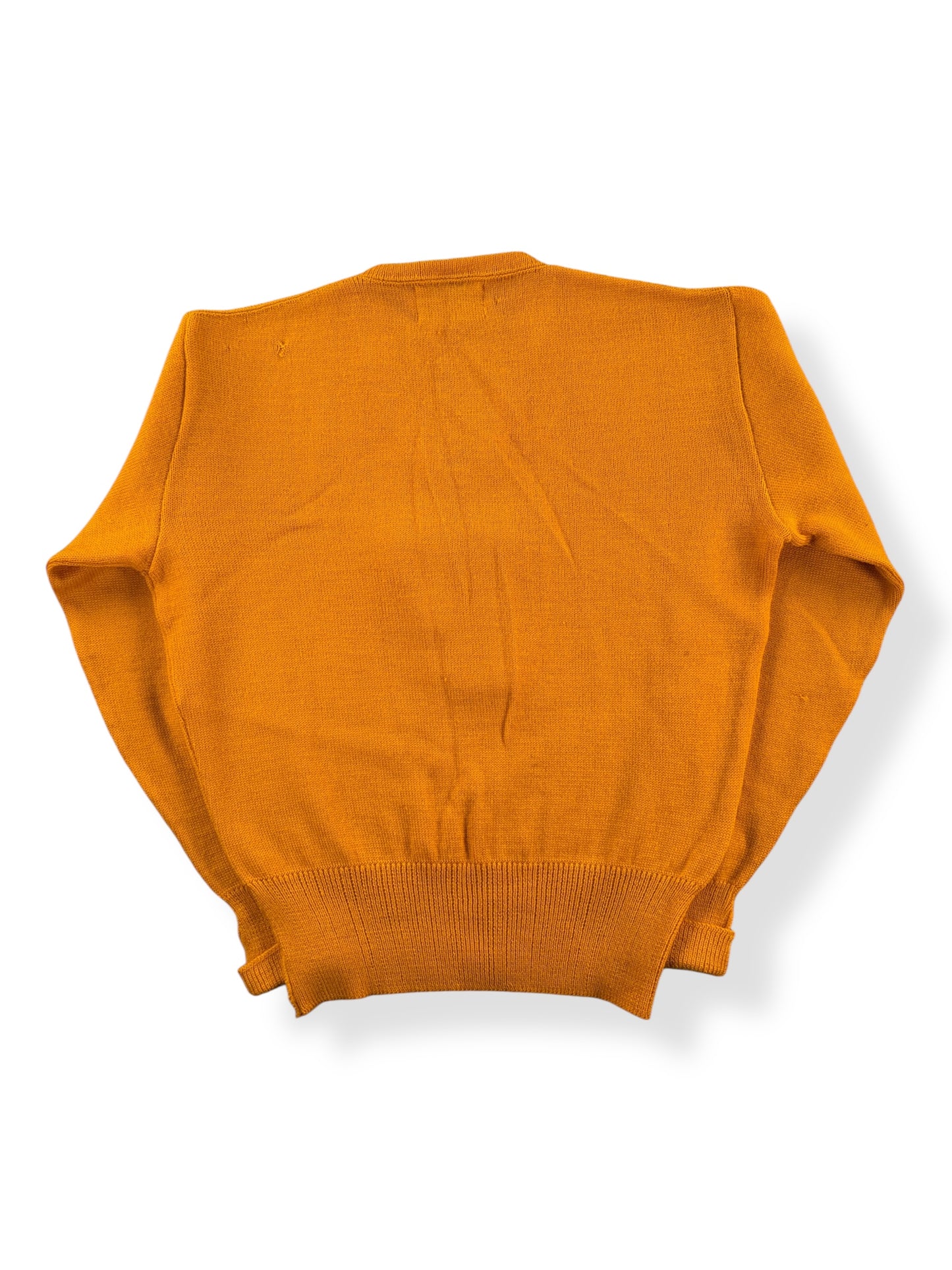 Back of Vintage Skookum Gold V-neck Sweater SZ 40