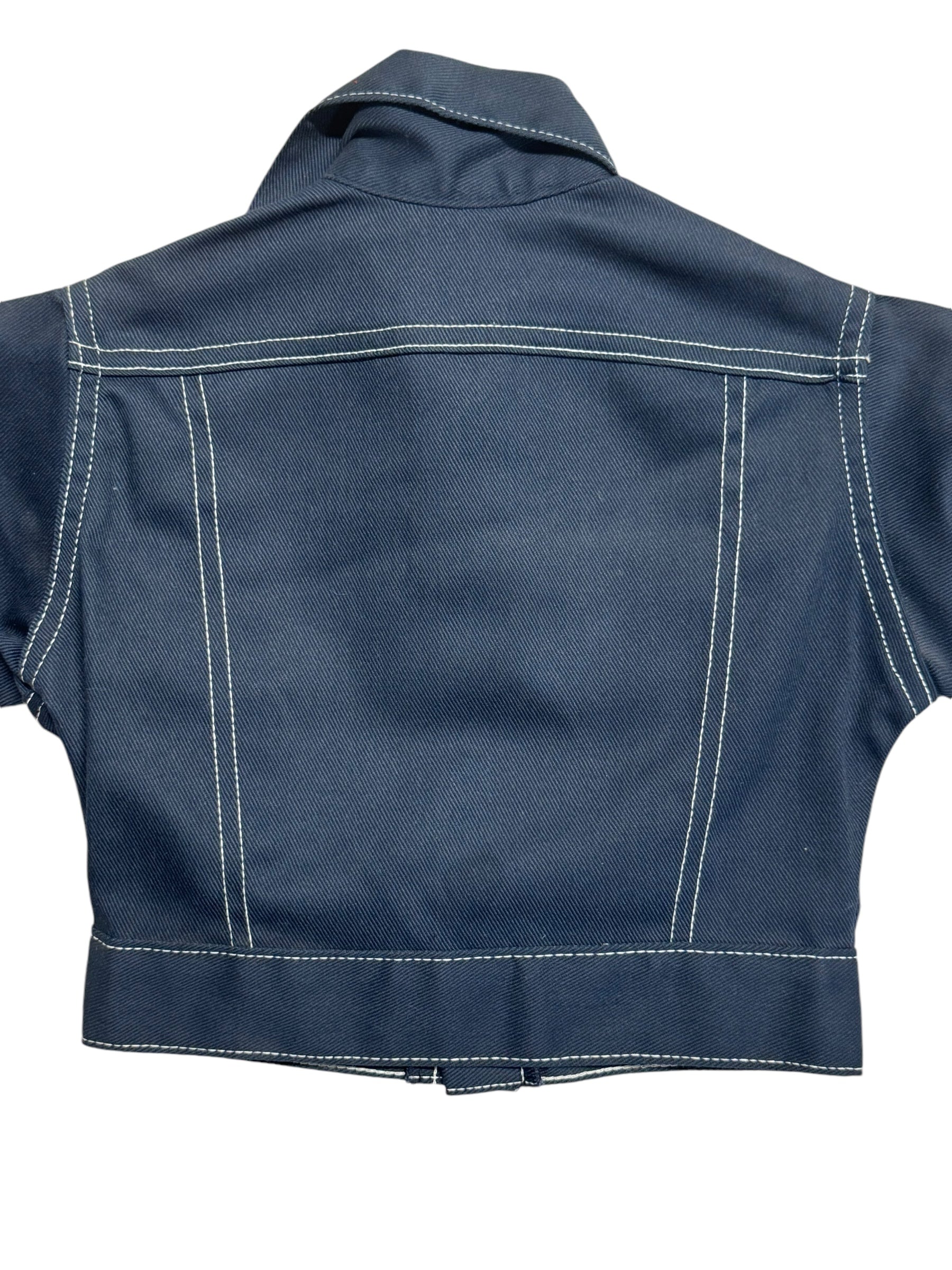 Back of 1970s Levi's Deadstock Kids Trucker Jacket SZ 3