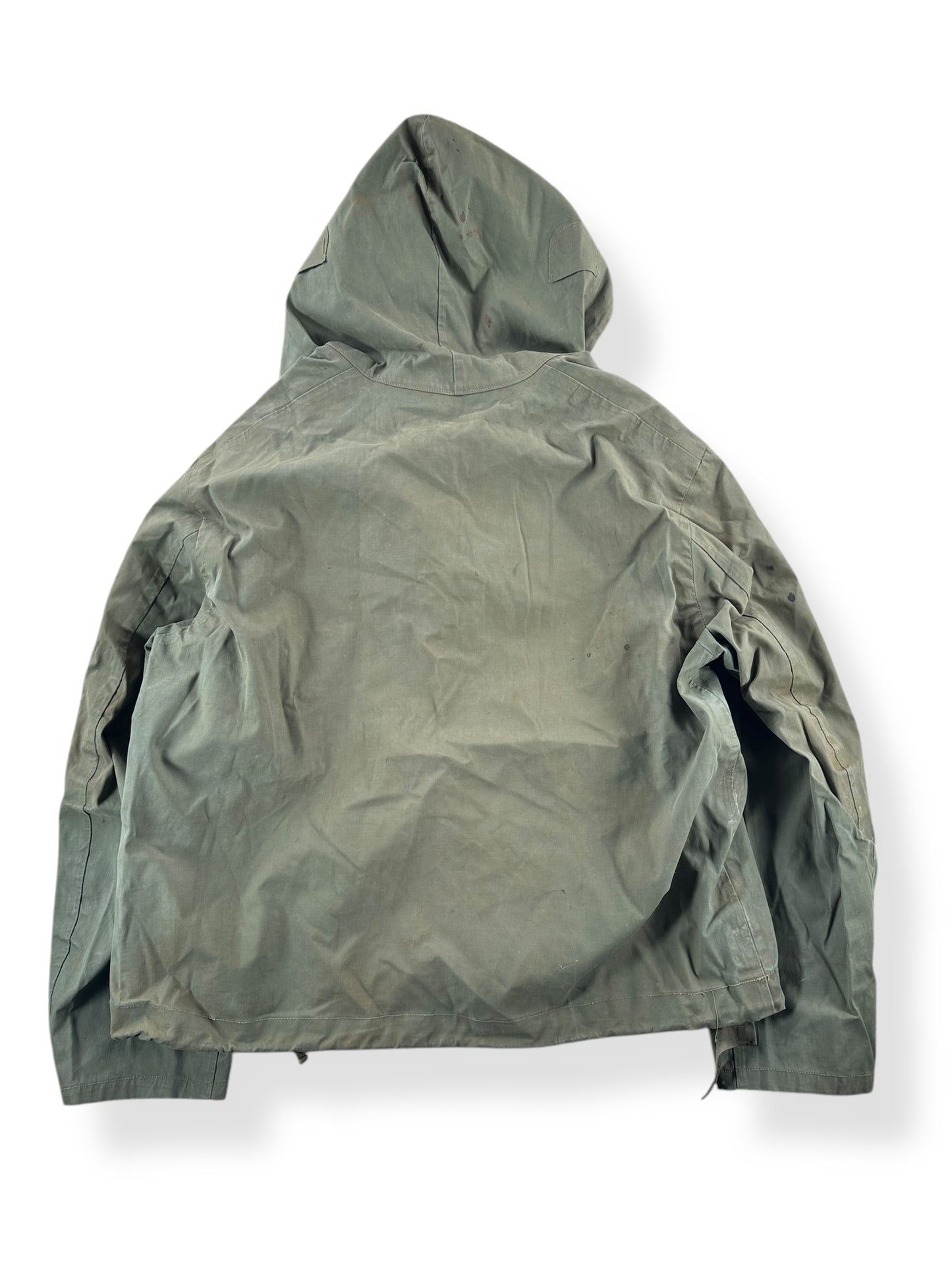 Back of Vintage WW2 Era USN Foul Weather Smock SZ M