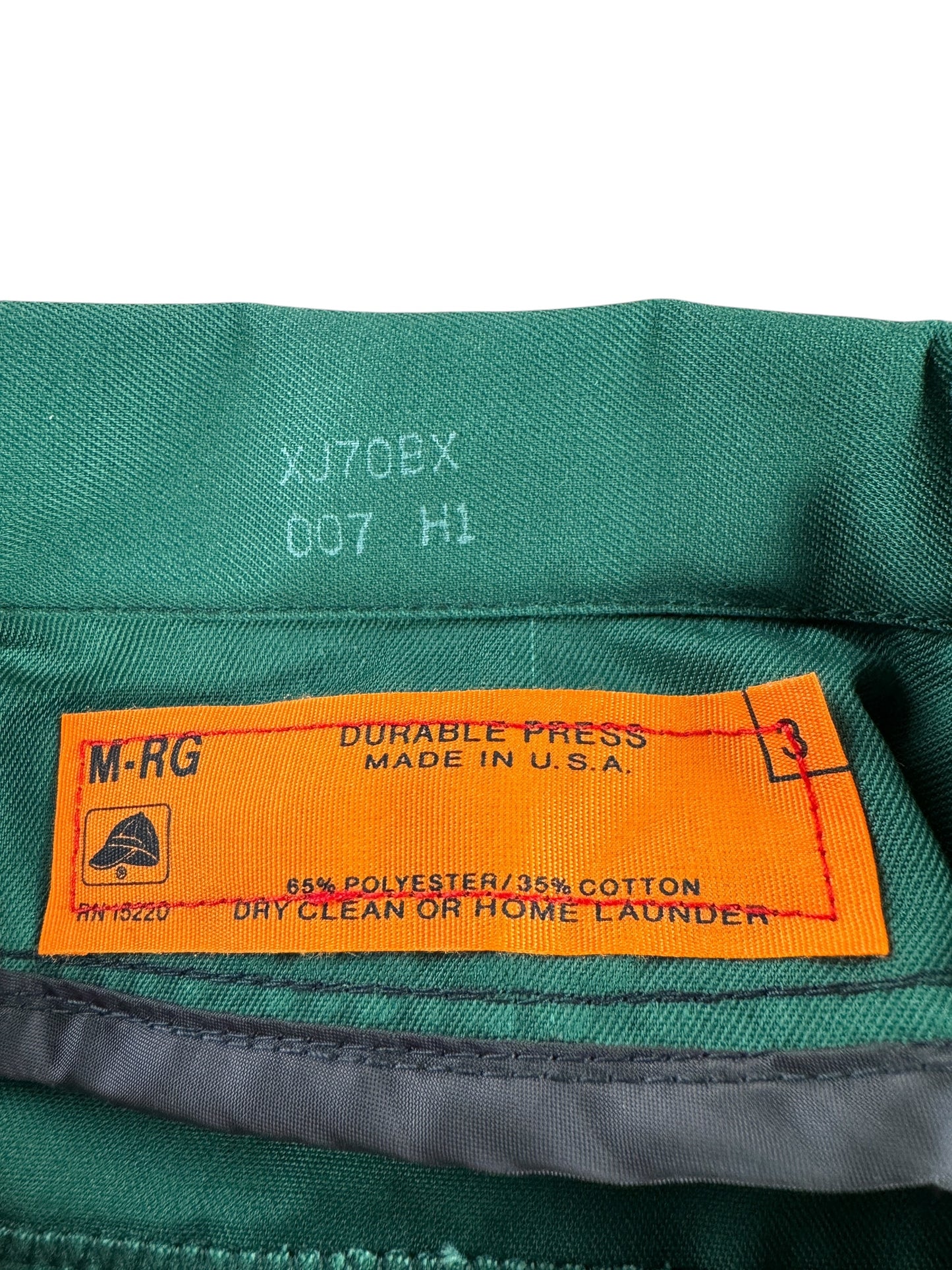 Tag on Vintage Green Red Kap NOS Gas Station Jacket SZ M