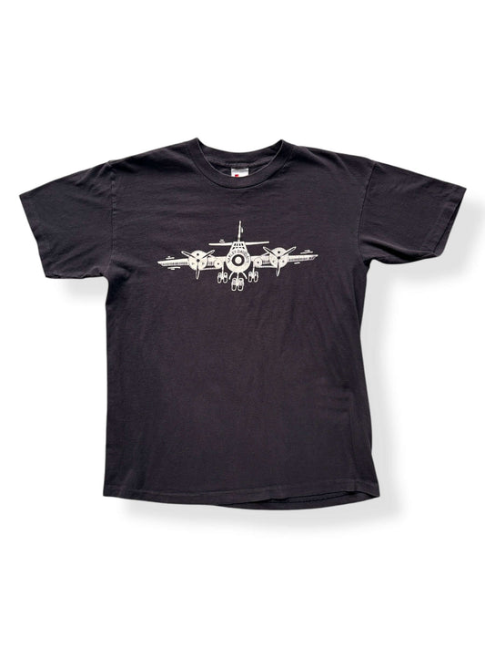 Front of Vintage Boeing Harley Airplane Tee SZ L